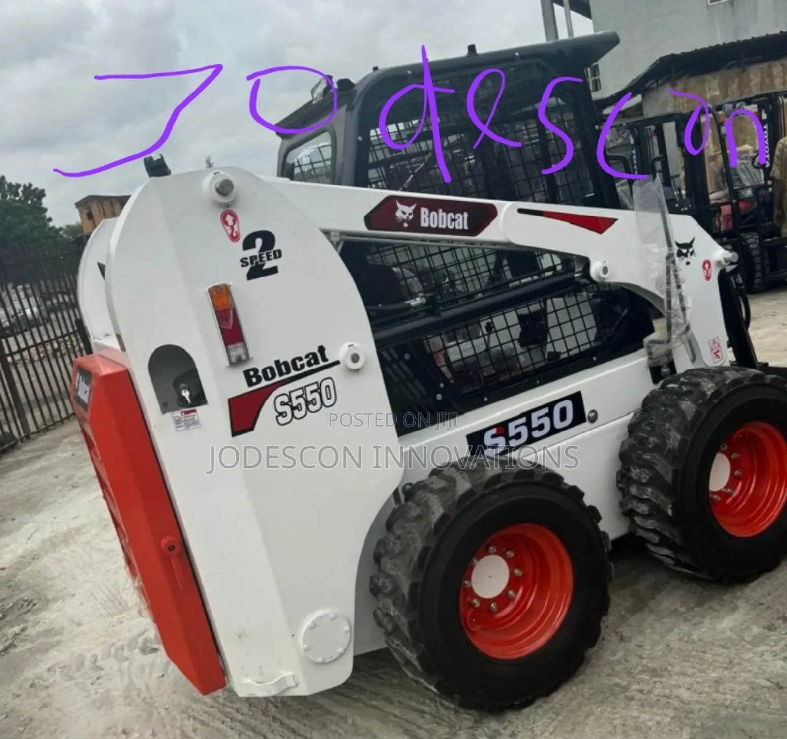 Skid Steer Loader Bobcat S550 With Sweeper