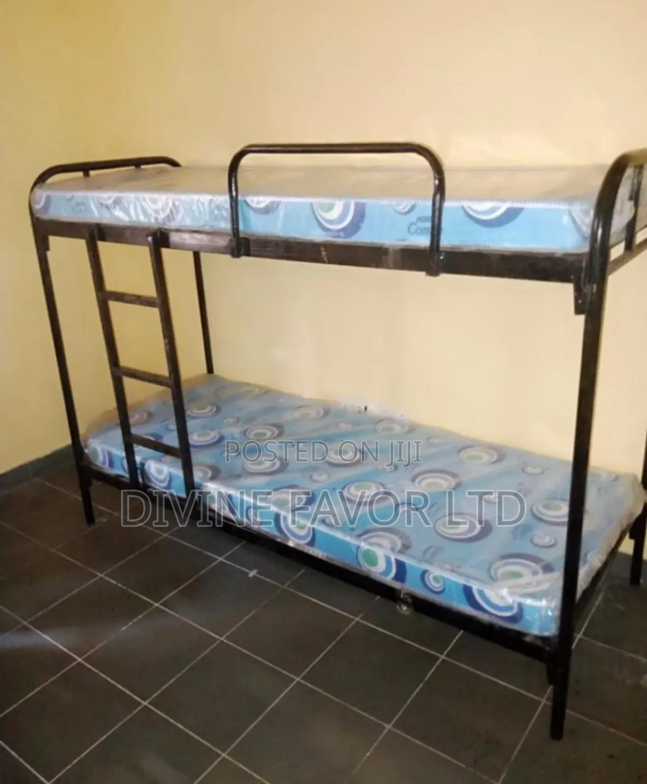 Student's Metal Bunk Bed 6 by 2.5 Feet.