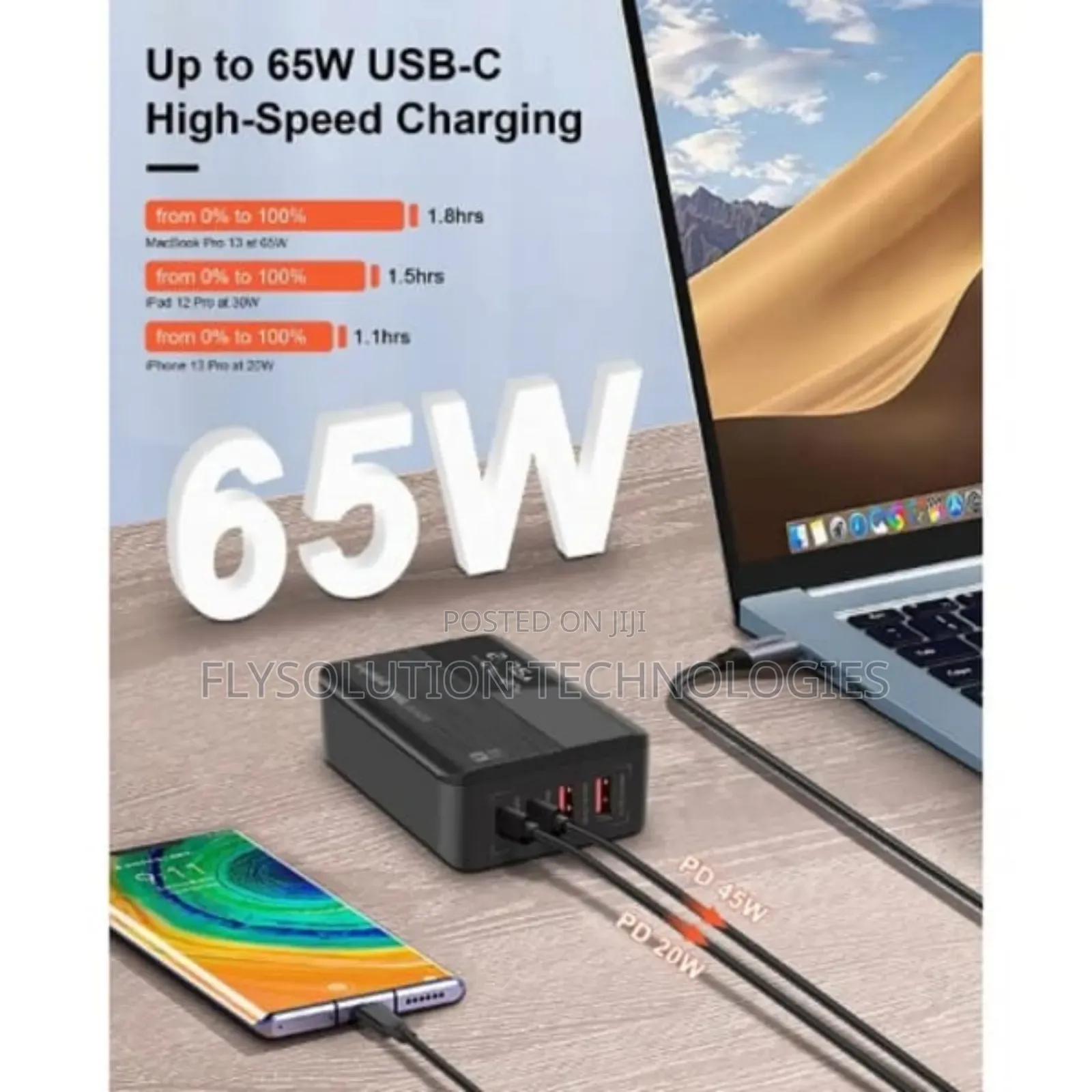 Ldnio A4808q 65w/ 70w Desktop Super Fast Charger 70watts