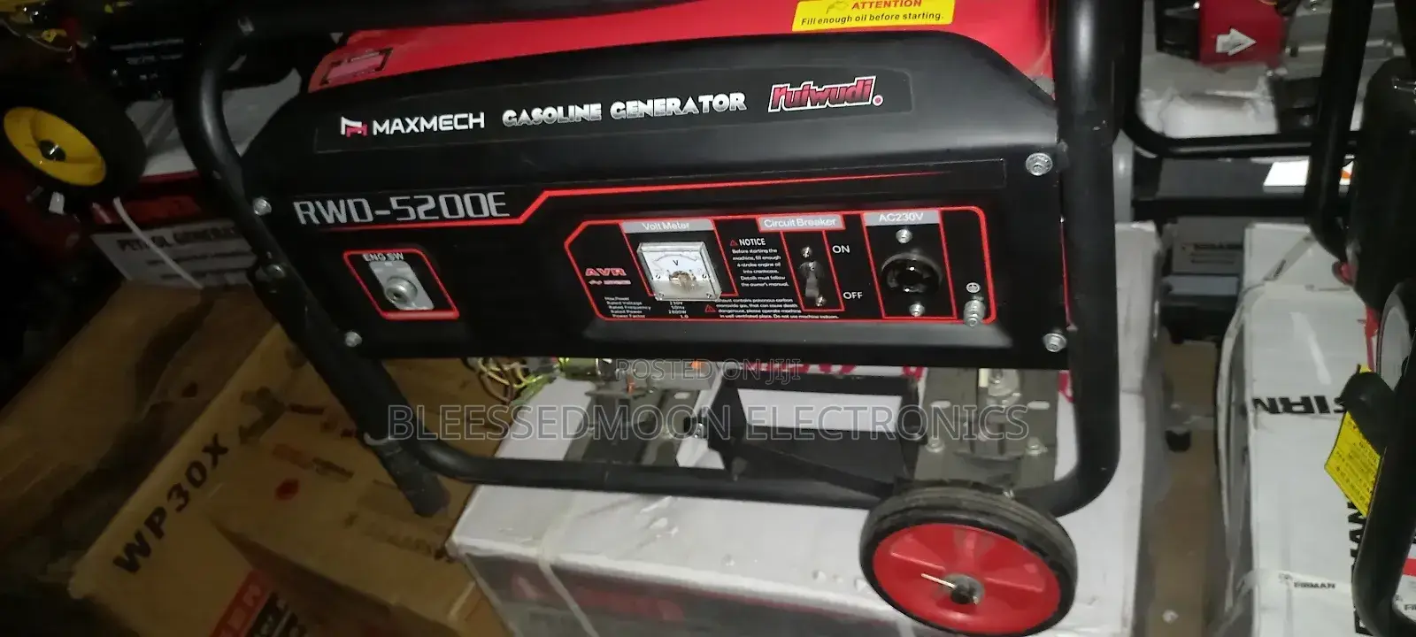 Maxmech Cooper Coil Generator 5.5kva 2 Years Warranty