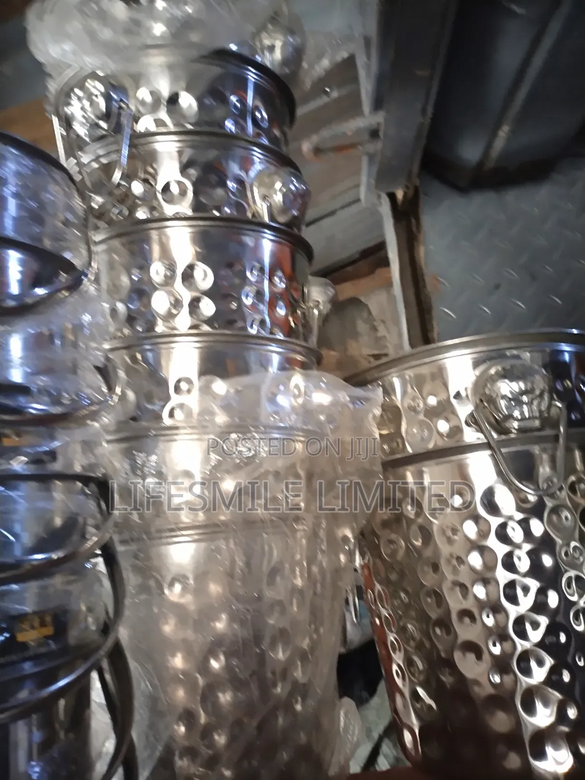 Stainless Wine Bucket With Dot