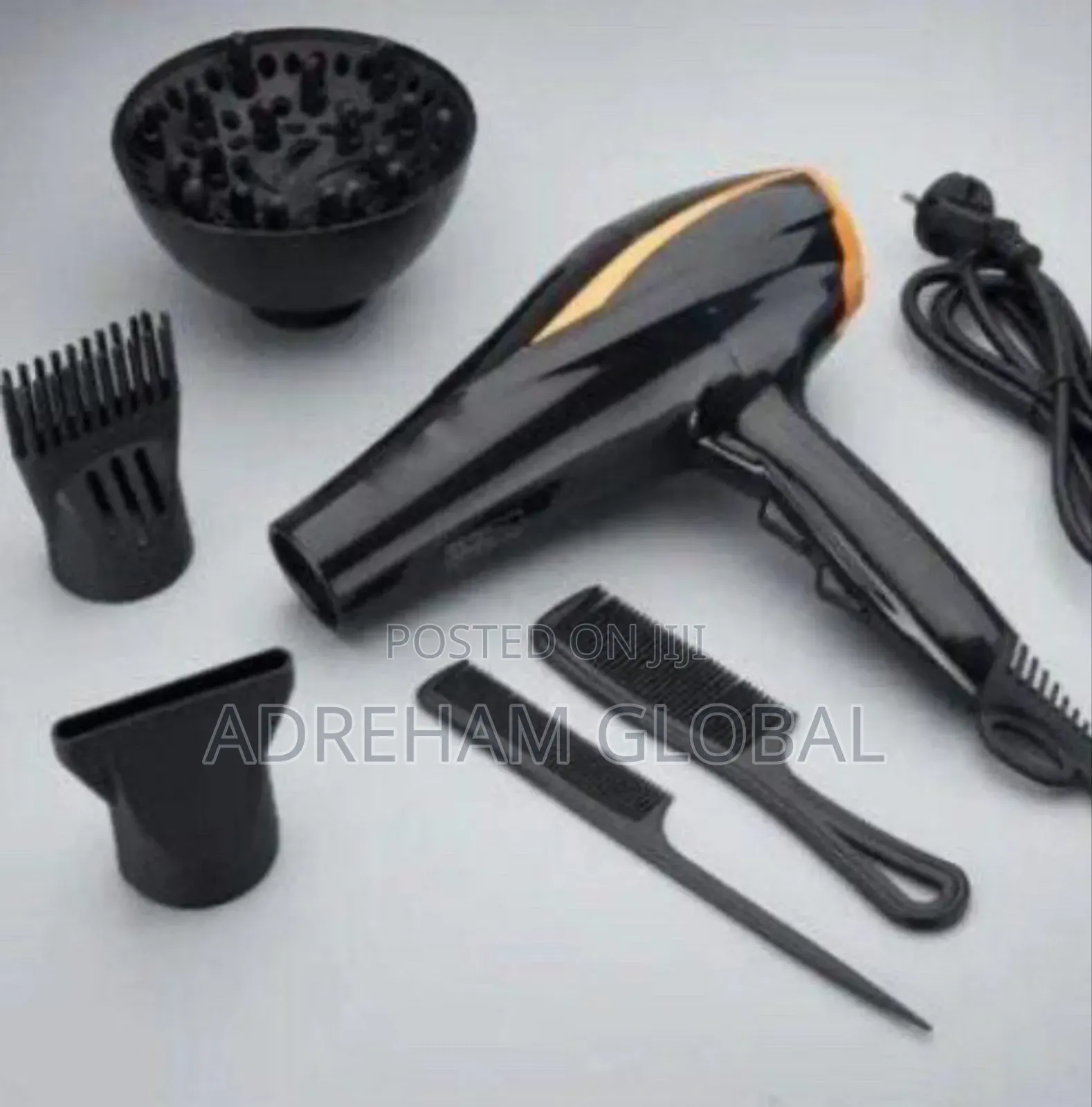5000watt Hair Dryer With Hair Accessories as Seen