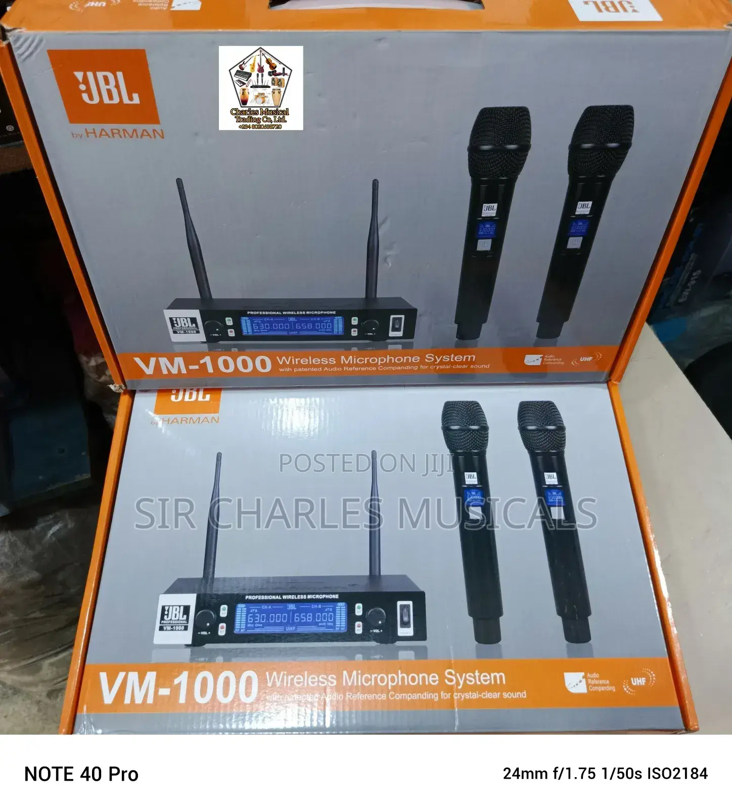 JBL VM-1000 Professional Wireless Microphone System
