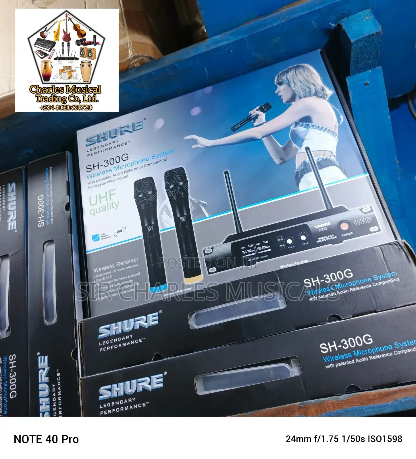 Original Shure Sh-300g Professional Wireless Microphone