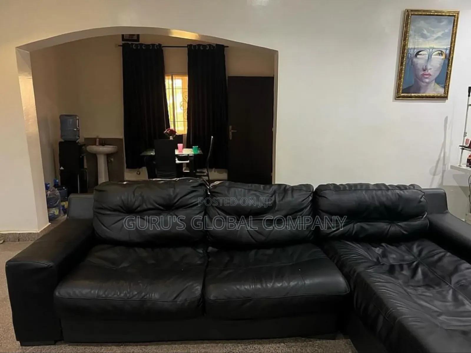 Luxury Pure Leather Foreign Lshape Chairs