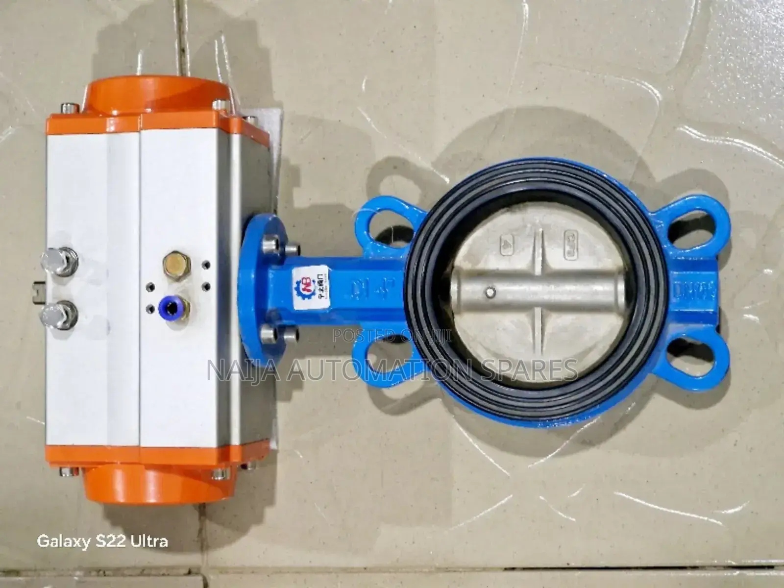 Butterfly Valve With Pneumatic Actuator DN100 Single Acting