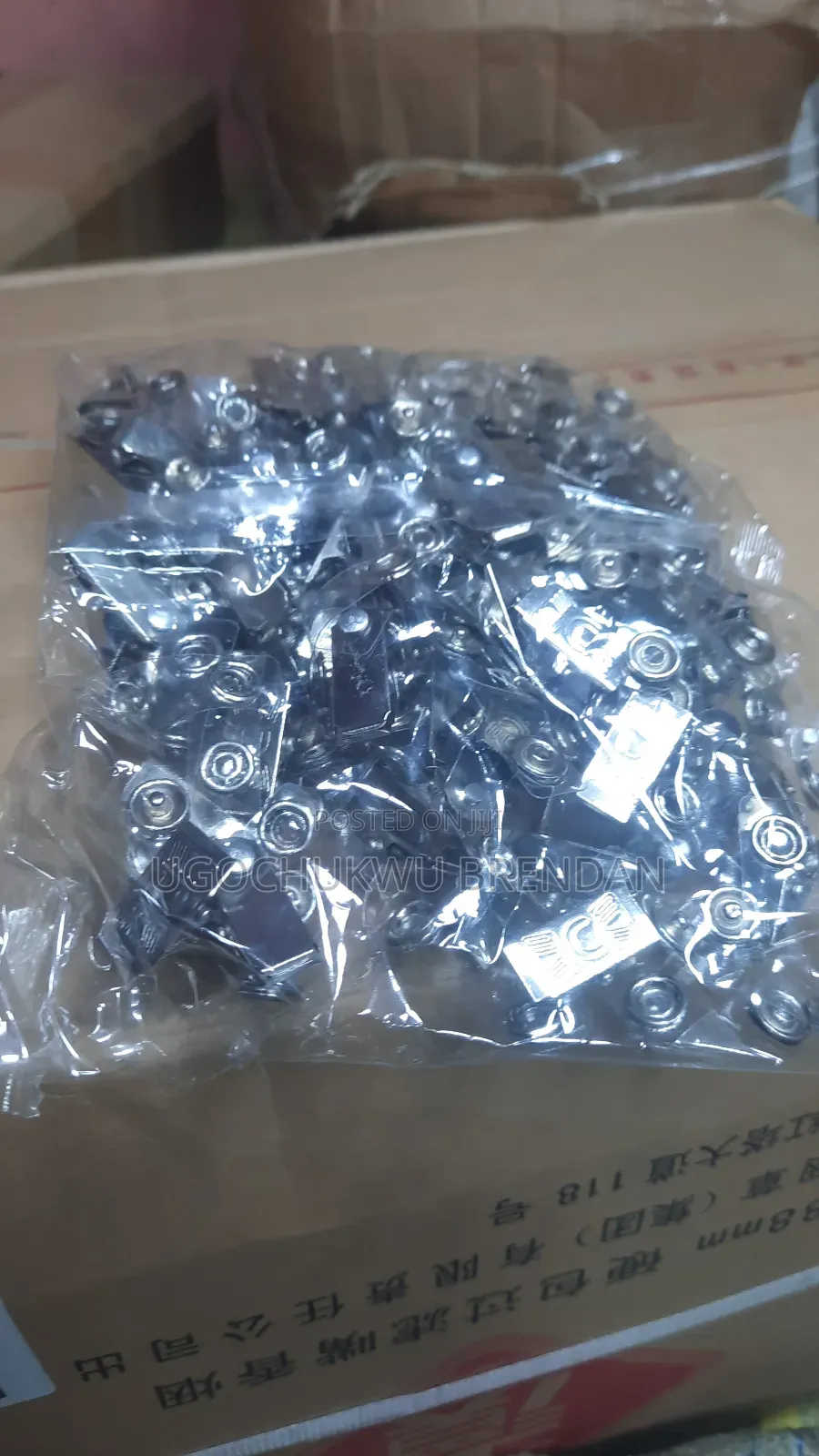 I'd Card Metal Clip Pkt Of 100pcs