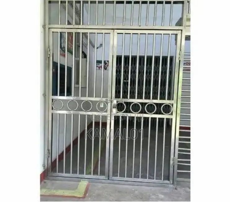 Polished Stainless Steel Security Door 