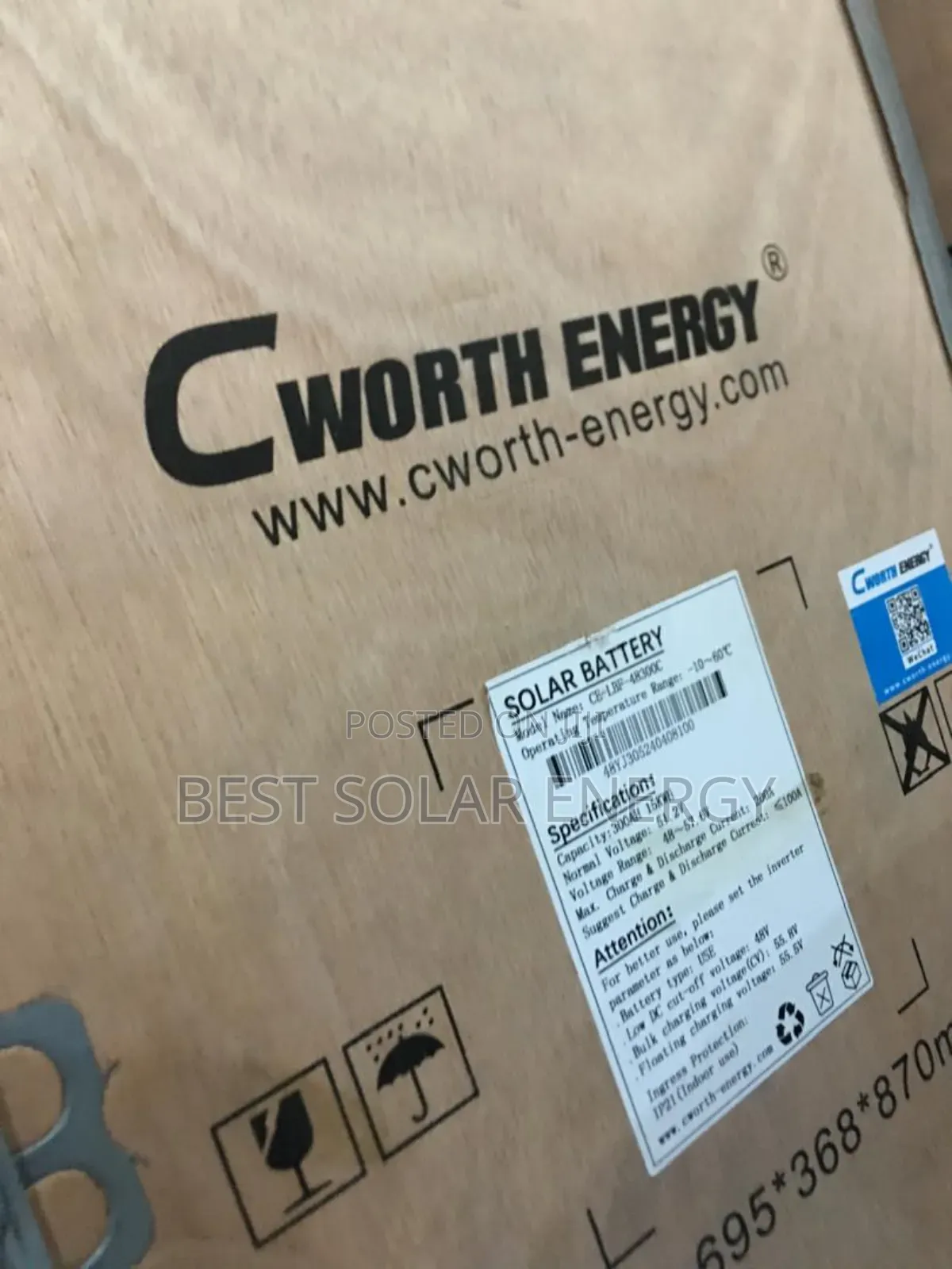 Original Cworth 15kwh Lithium Ion Battery 48v