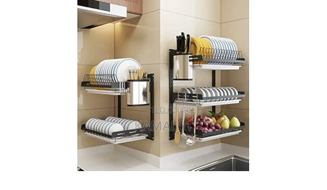 Wall Mount Dish Rack - Space Saving Kitchen