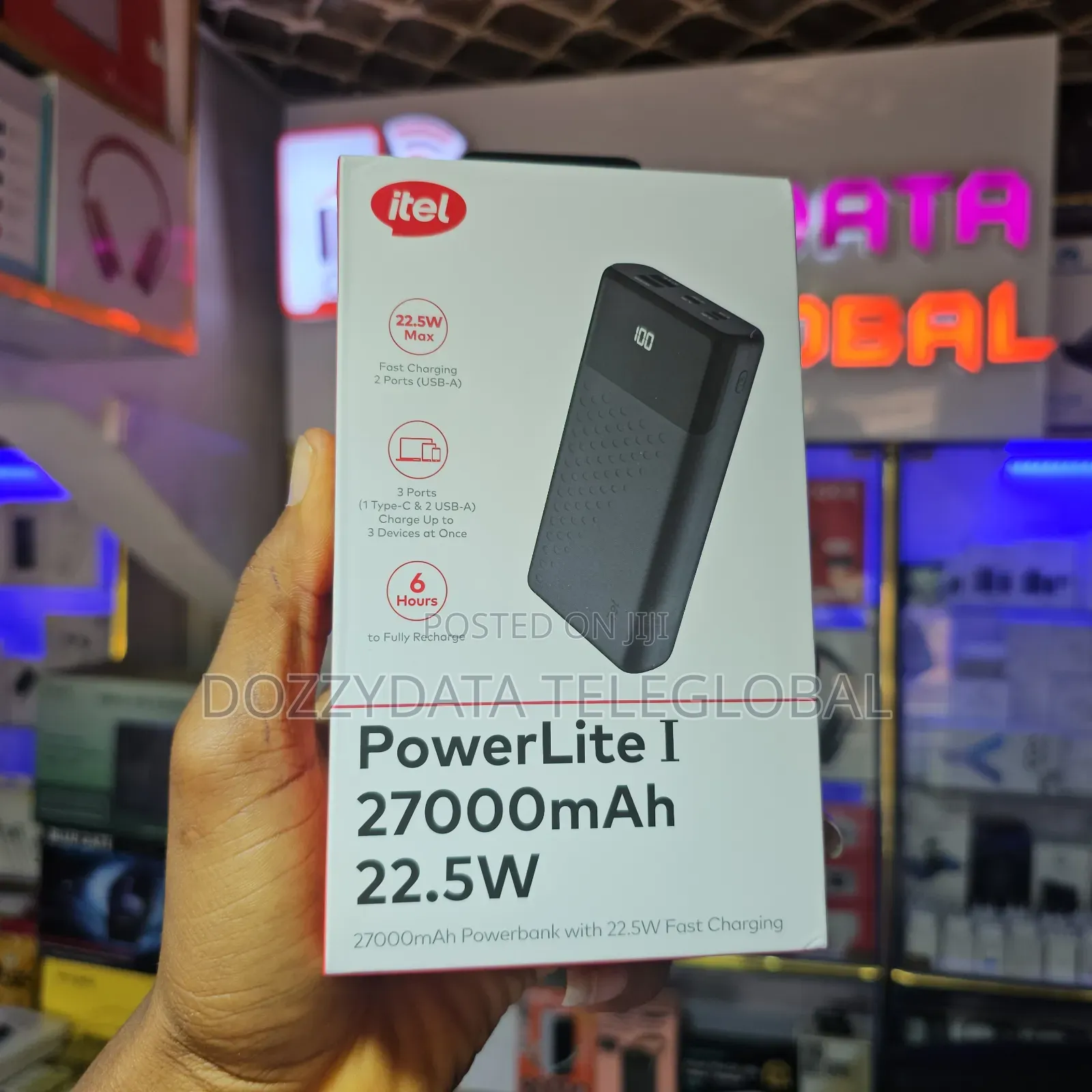 Itel Powerlite I 27000mah 22.5W Fast Charging Powerbank