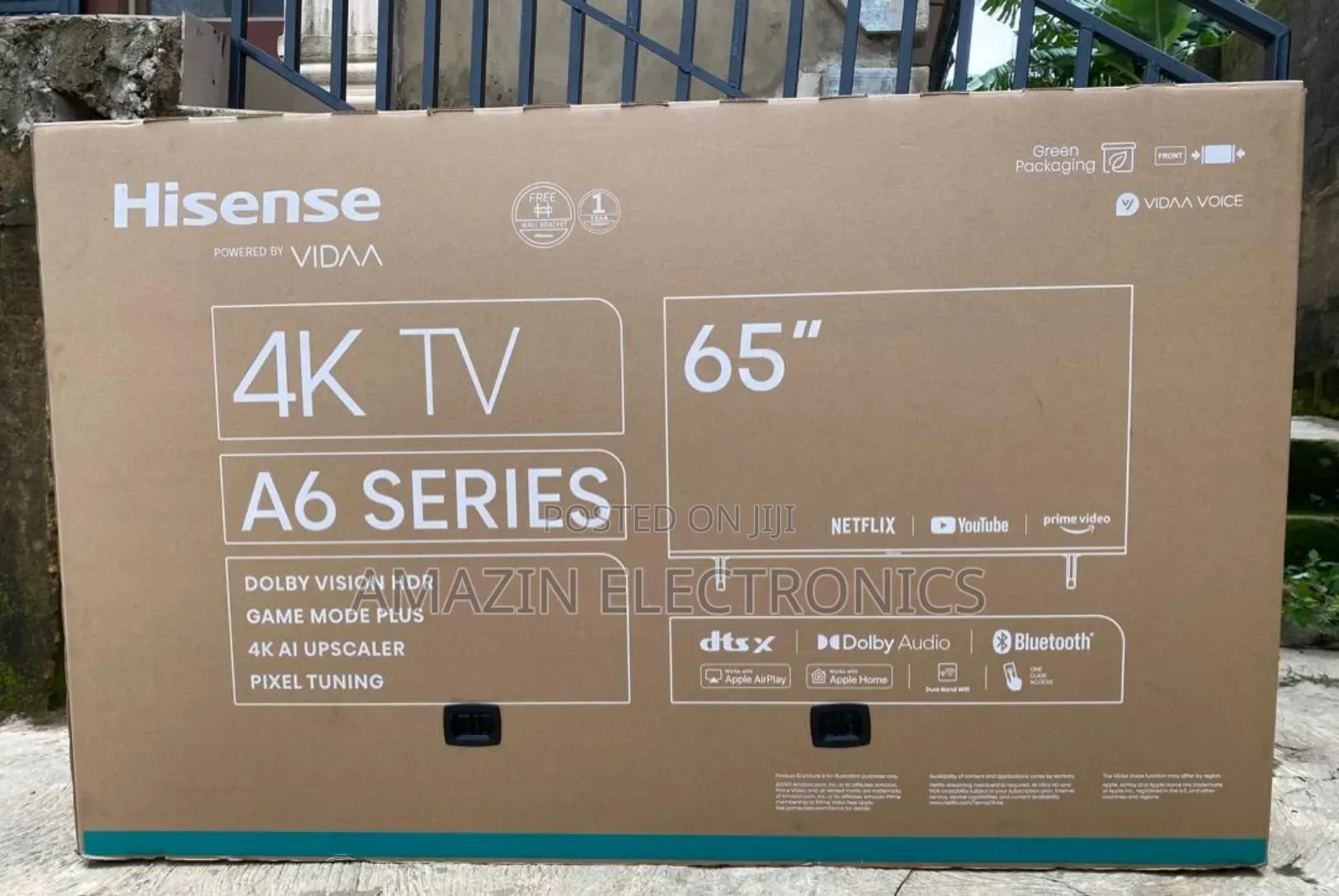 Hisense 65 Inches With 1yr Warranty