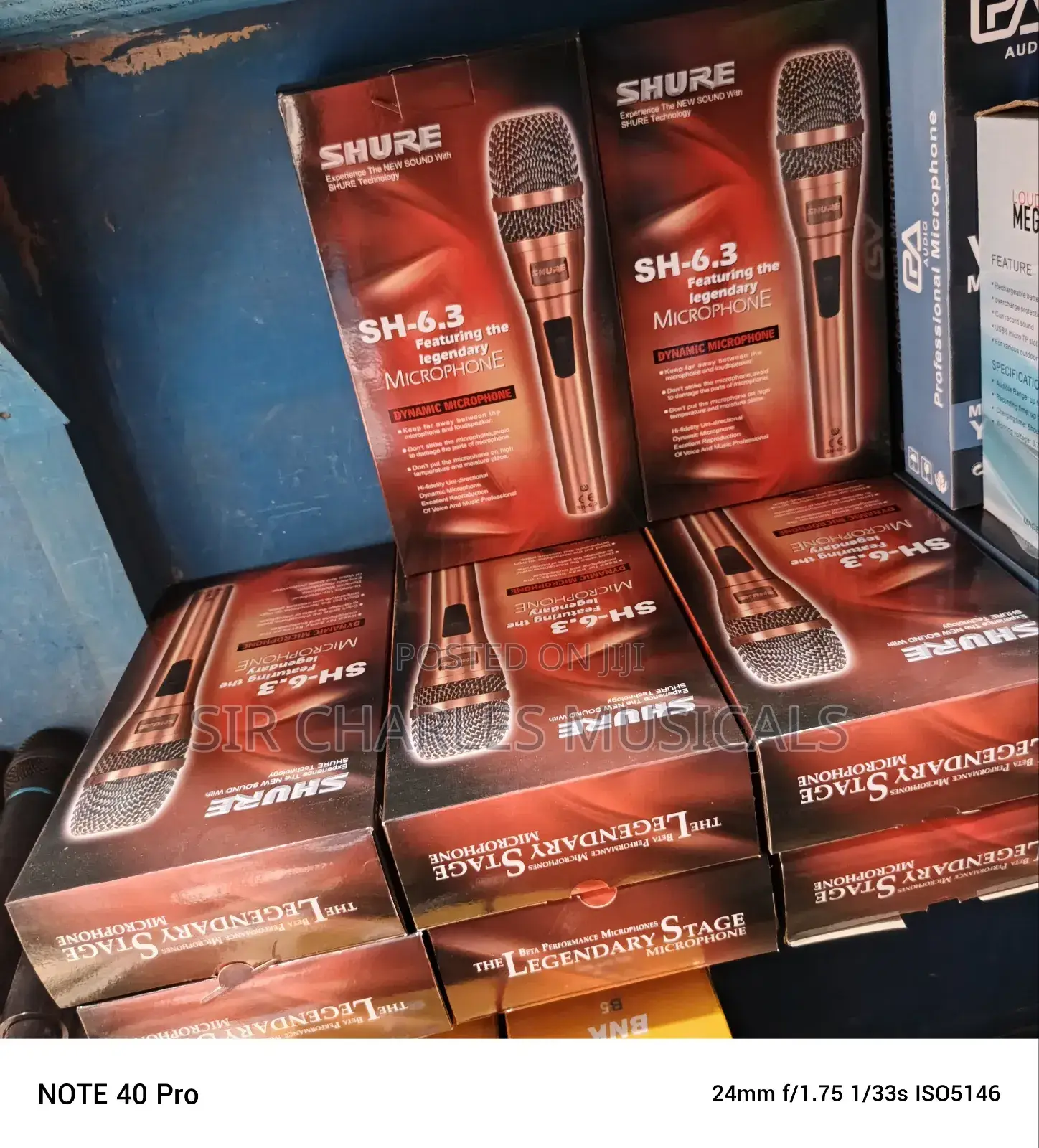 Original Shure Sh-6.3 Professional Wired Dynamic Microphone