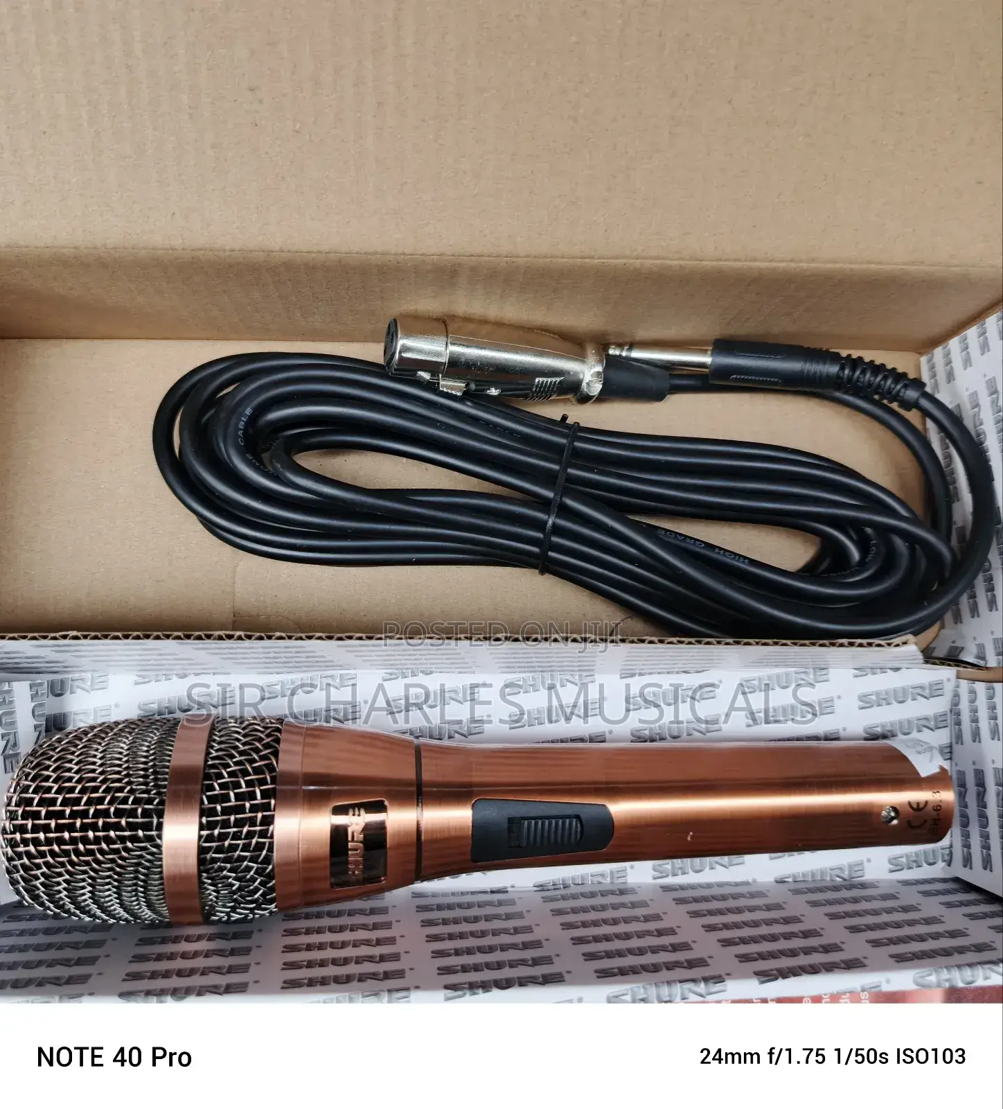 Original Shure Sh-6.3 Professional Wired Dynamic Microphone