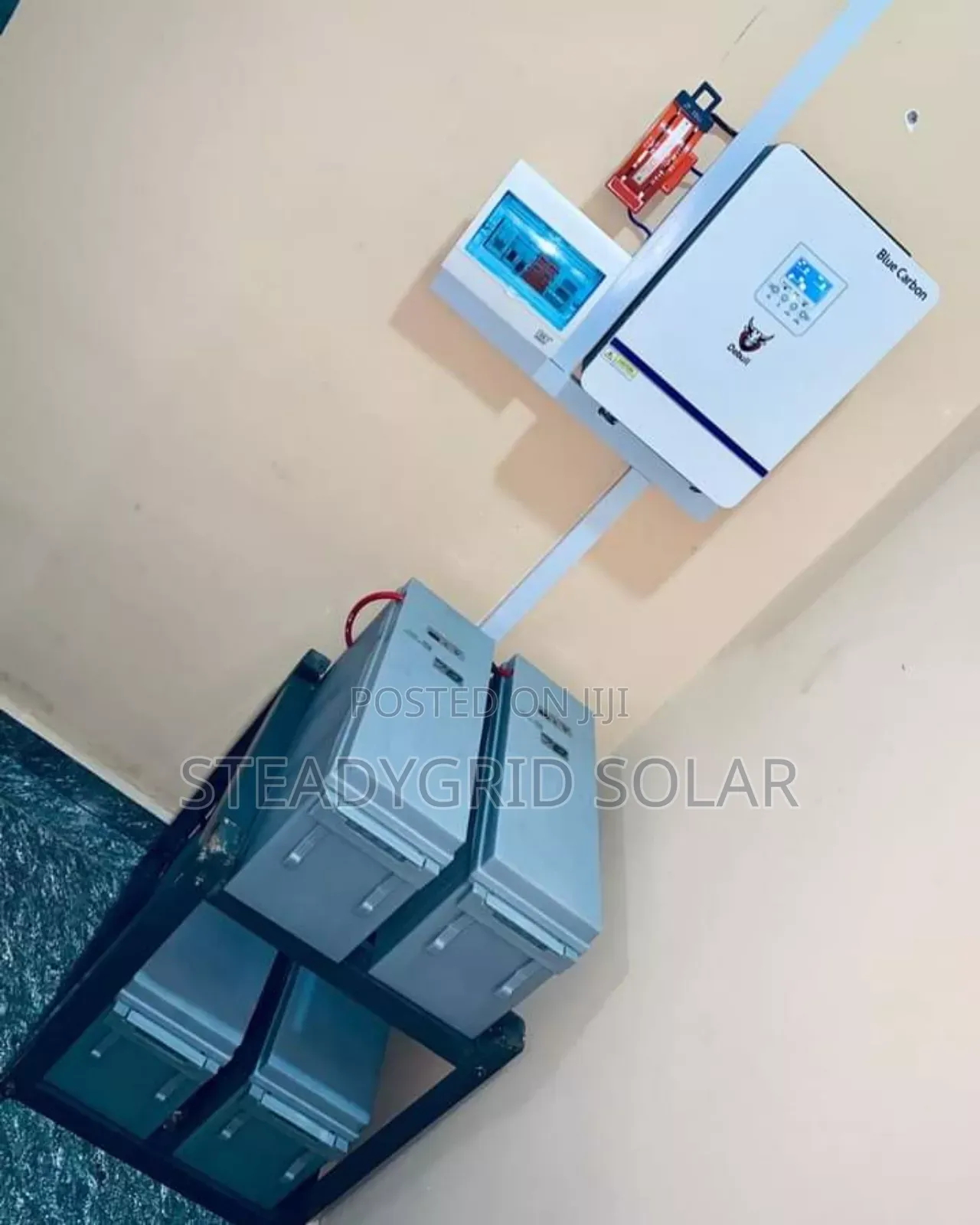 Energetic 5kva Solar Inverter With (4) Dry Cell Batteries 