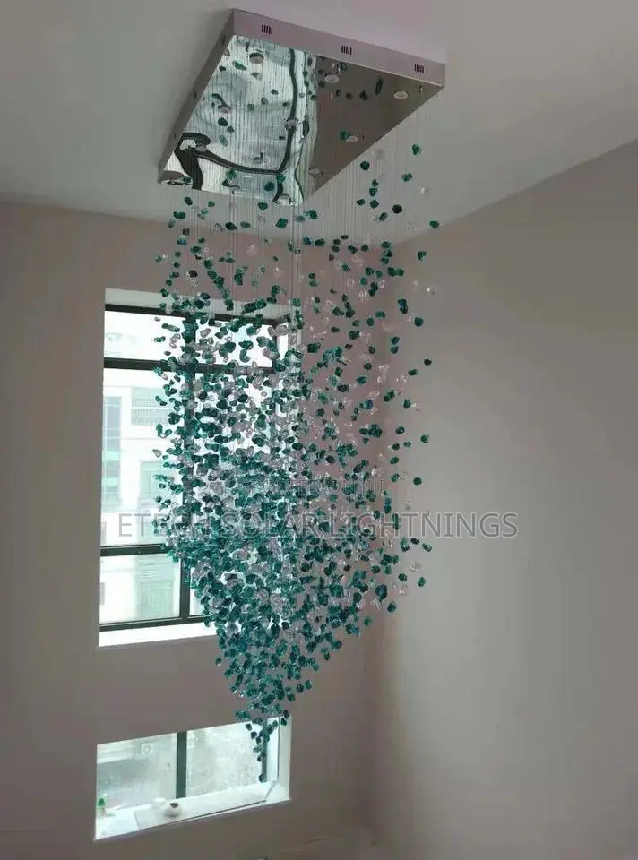 Post Modern Creative Led Stone Dropping Chandelier Light