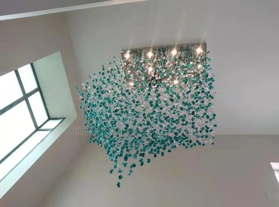 Post Modern Creative Led Stone Dropping Chandelier Light