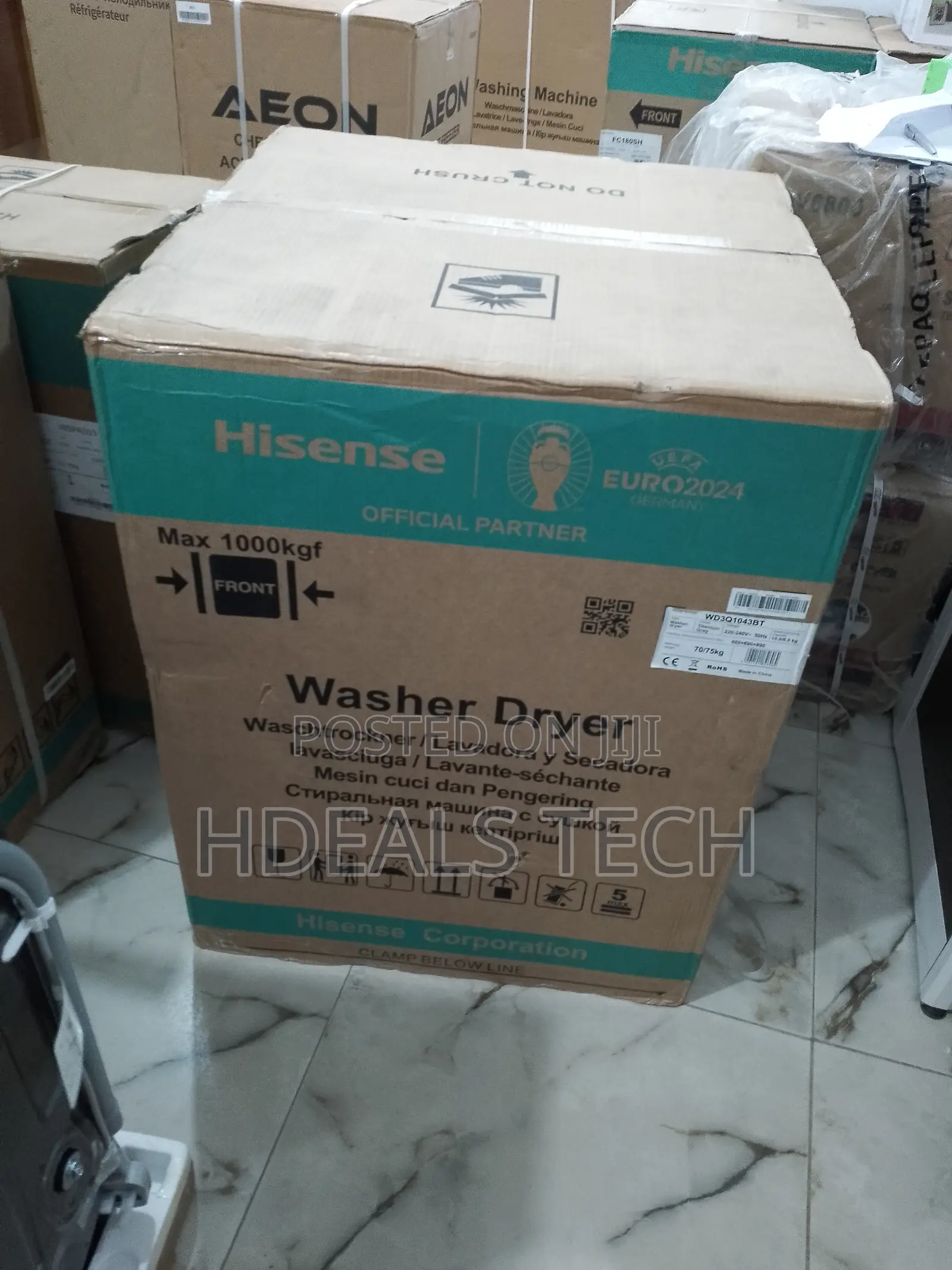 New in Hisense Front Load Washing Machine (10kg)