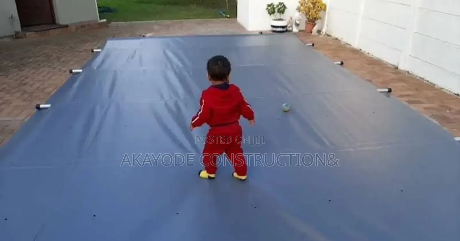 Swimming Pool Cover With Iron.