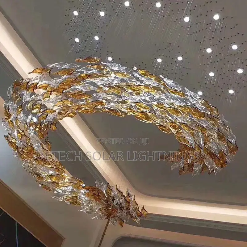 Custom Hotel Lobby Fish Shaped Hollow Living Room Light