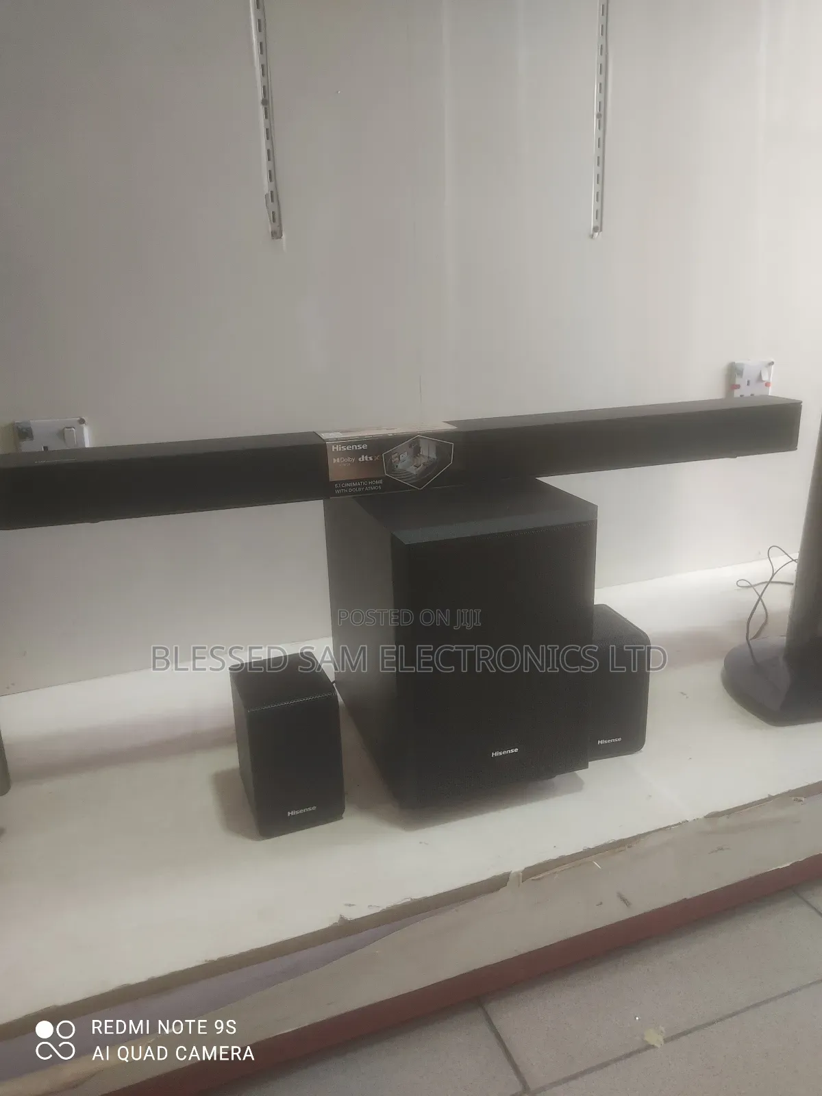 New Hisense 340watt 5.1ch Sound Bar Wireless Subwoofer Class