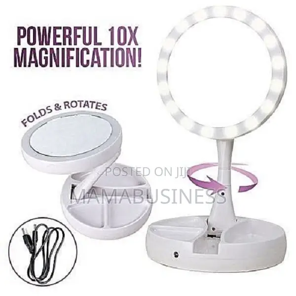 My Foldaway - Double Sided Led Mirror