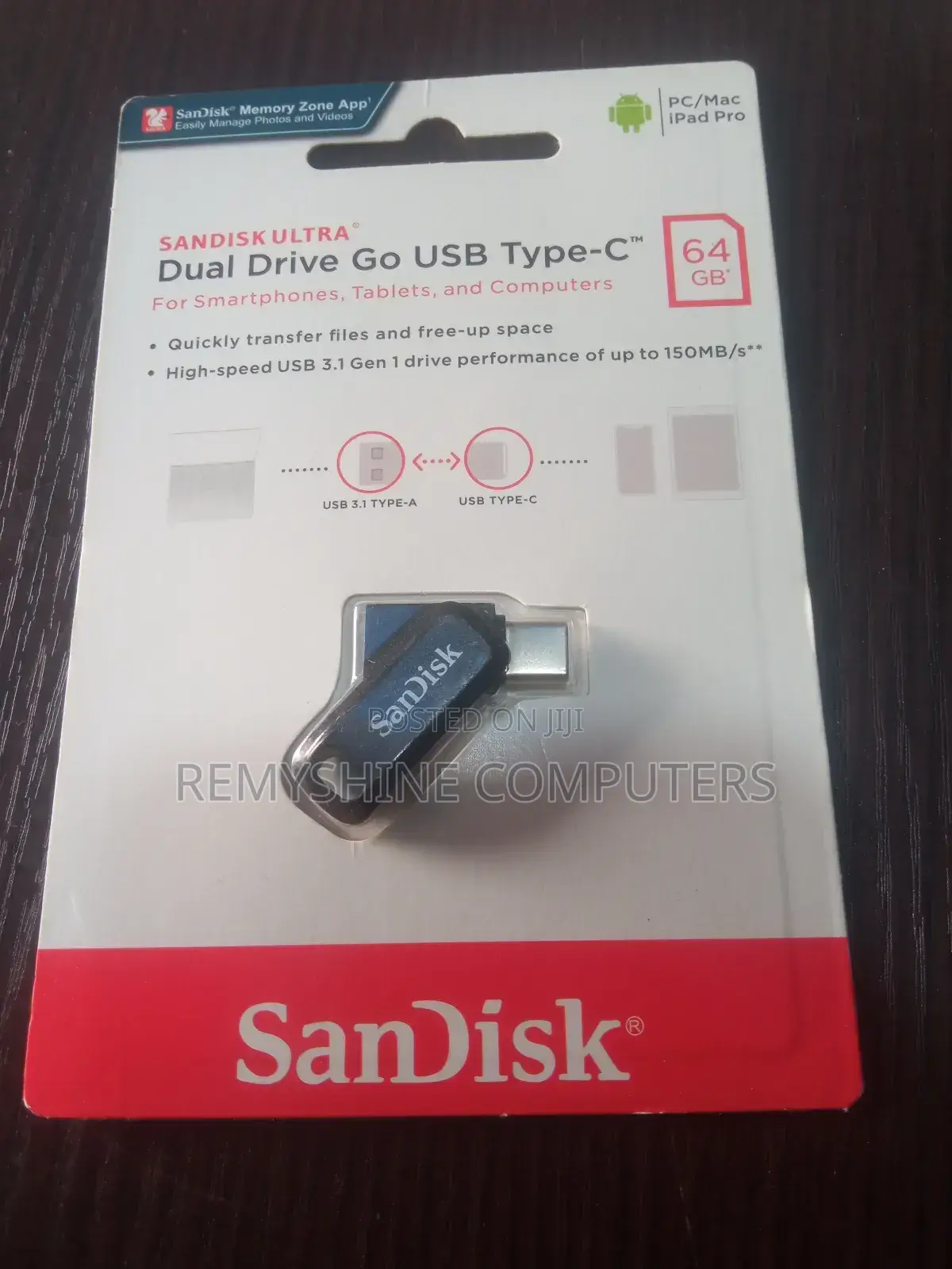 Sandisk Ultra Dual Drive Go USB Type C 64gb for Smartphones,