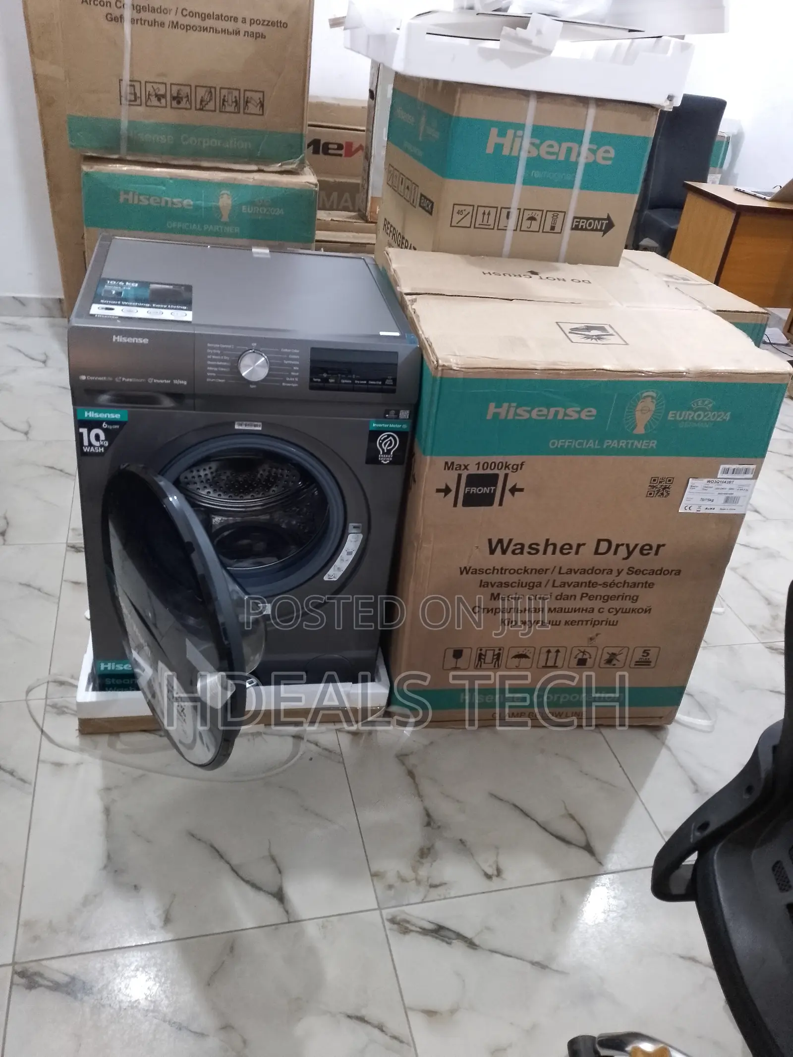 Hisense Laundry Wash Dry 10kg - AUTOMATIC WASHING MACHINE.