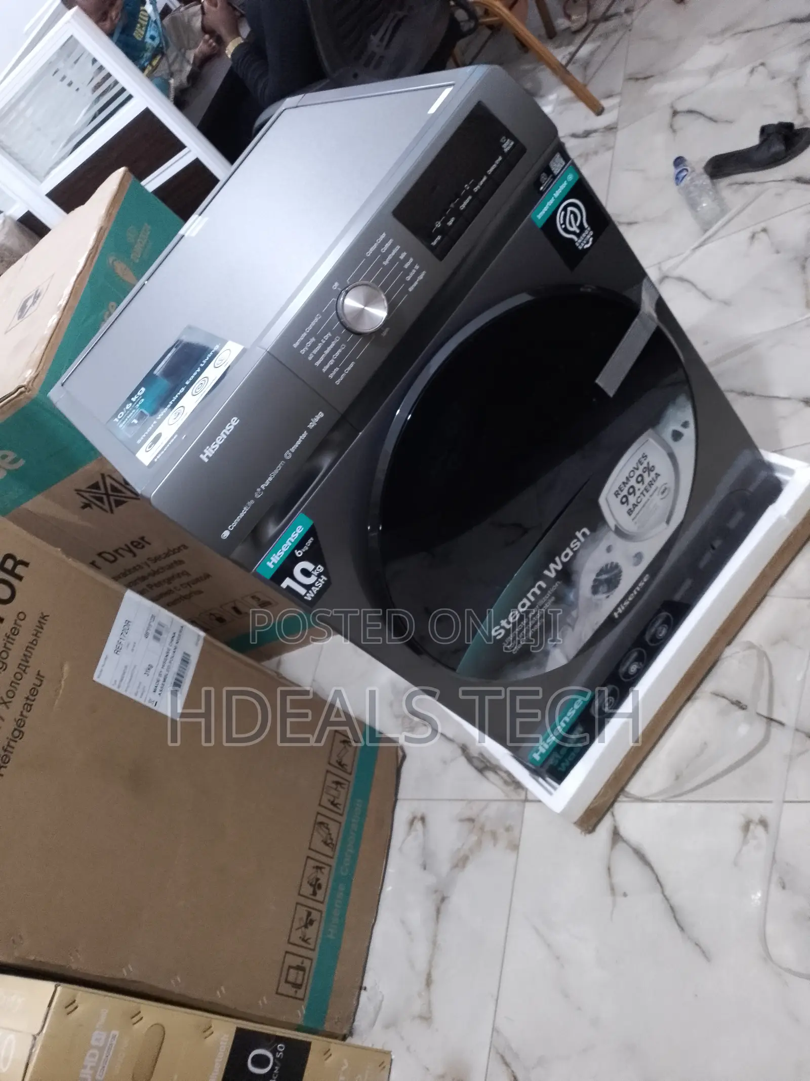 Hisense WD3Q1043BT Front Load Washer (10 KG) and Dryer 