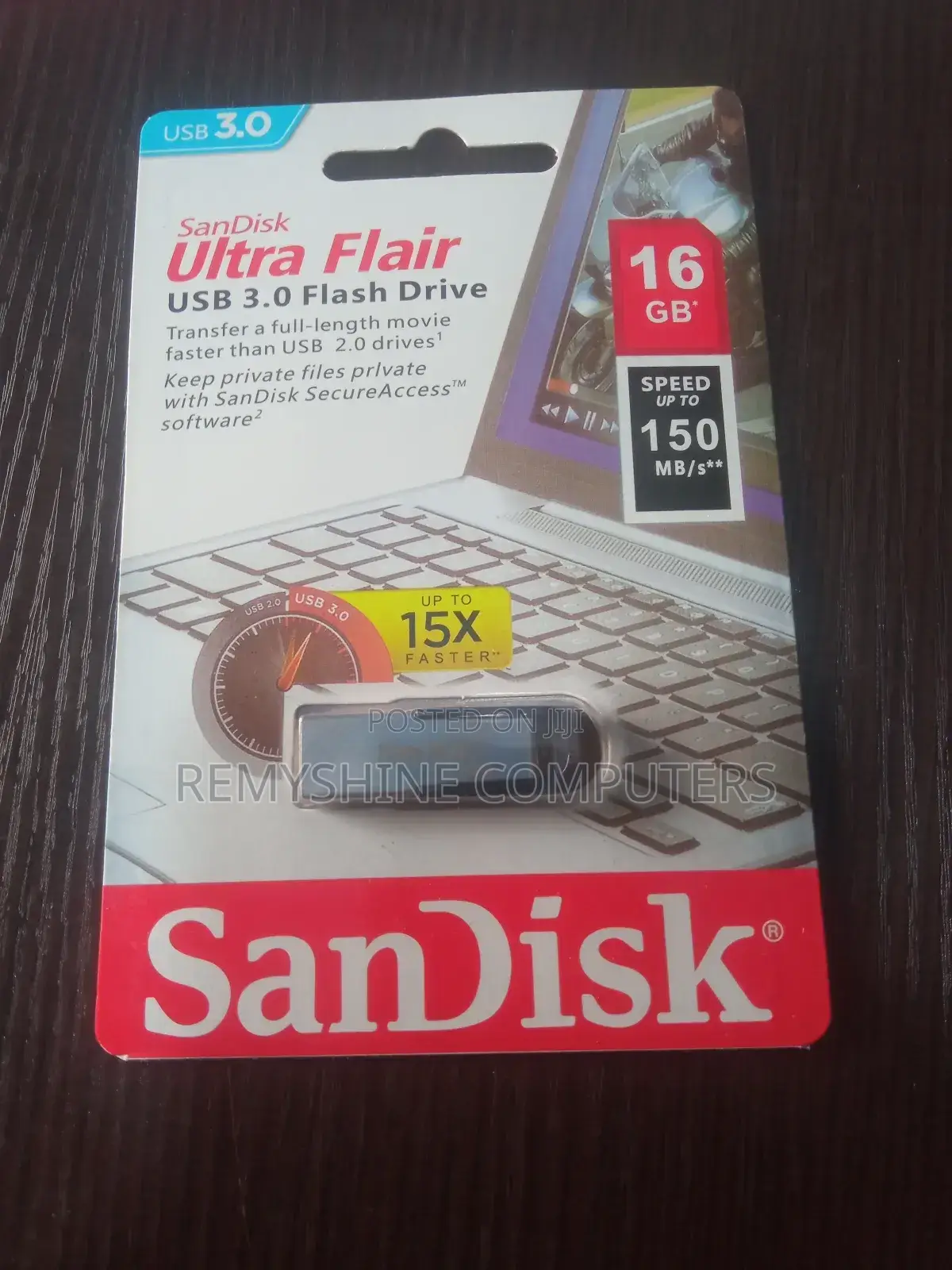 Sandisk Ultra Flair USB 3.0 Flash Drive 16gb