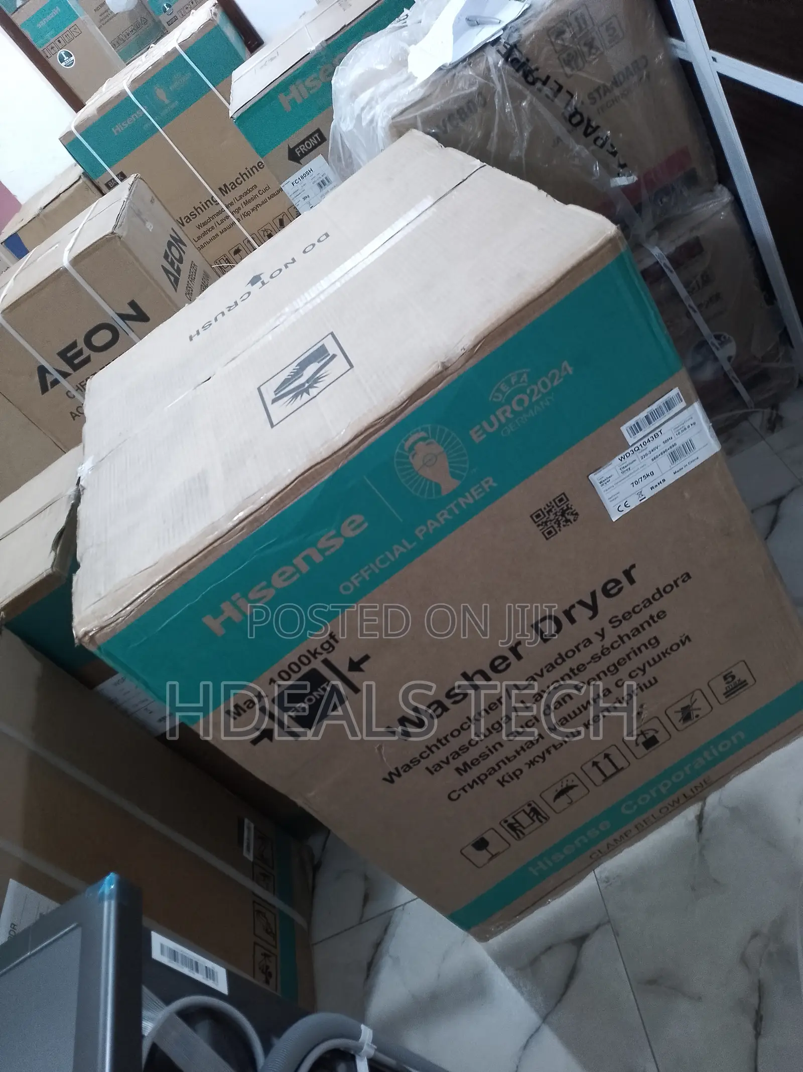 Durable Front Load 10kg Automatic Wash Dry Hisense Machine