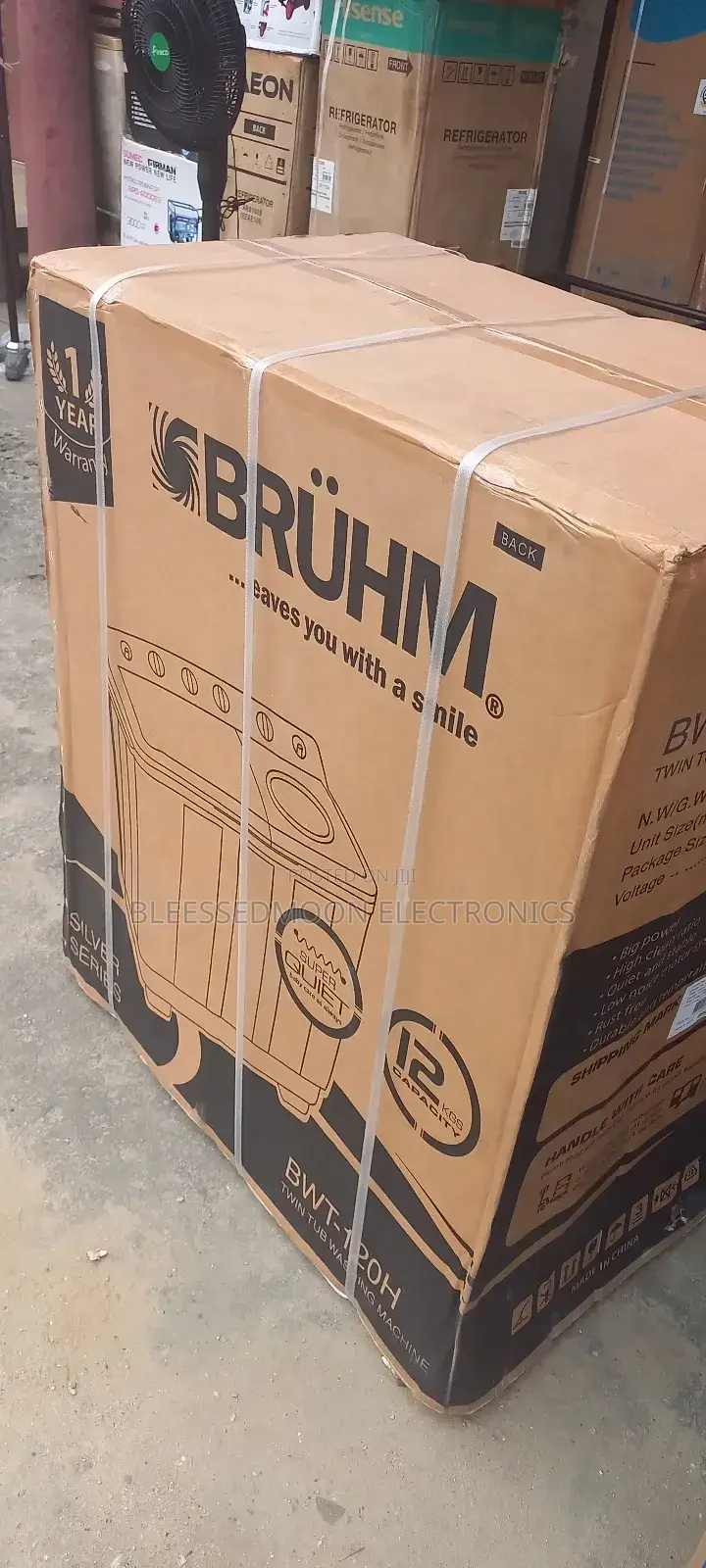 Bruhm Double Engine Inverter Washing Machine 12kg 3 Yrs W