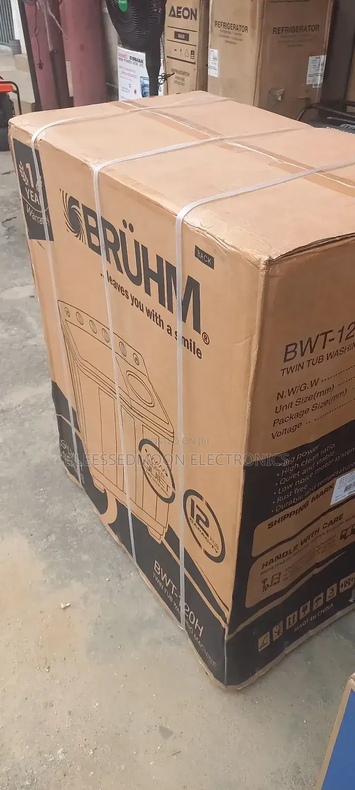 Bruhm Double Engine Inverter Washing Machine 12kg 3 Yrs W