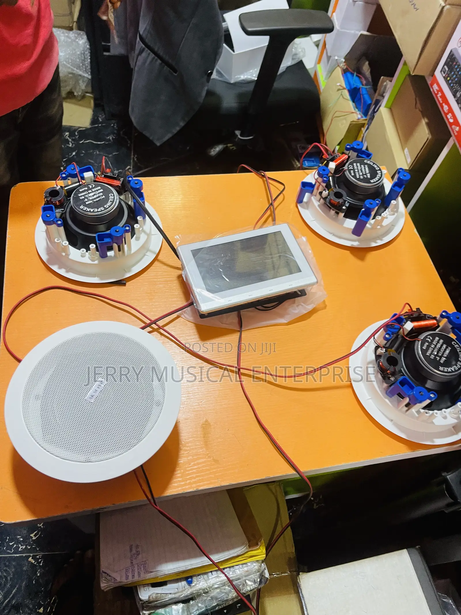 Ceiling Speakers With 7inches in Wall Amplifier