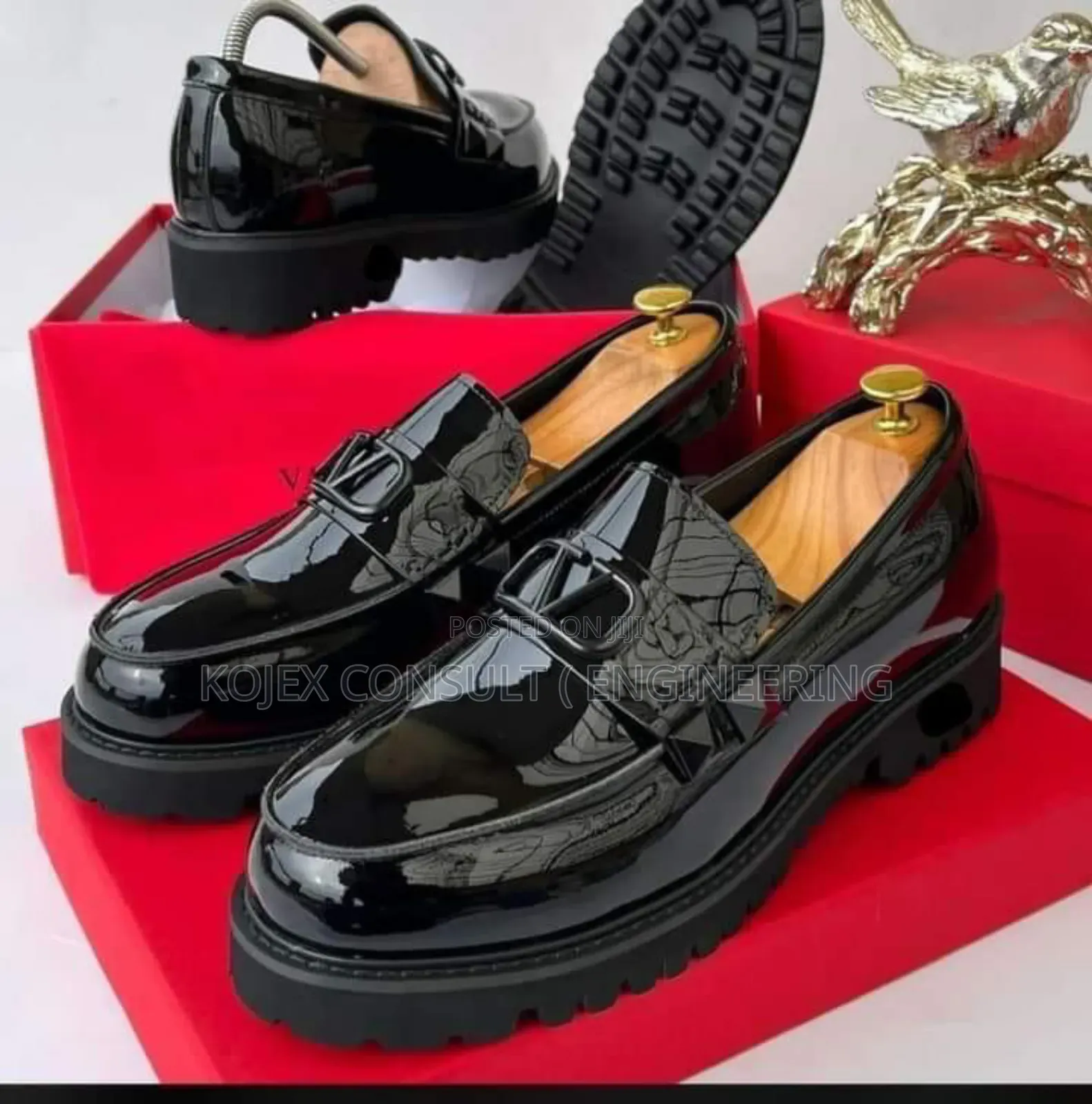 Men Valentino Leather Shoe