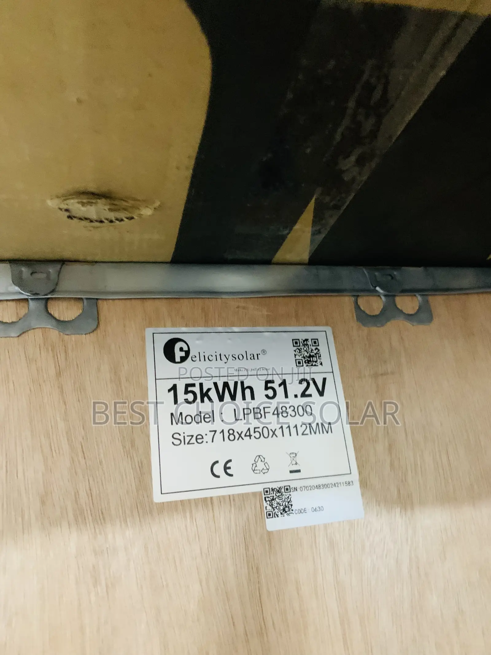15kwh 51.2v Felicity Iron Lithium Battery