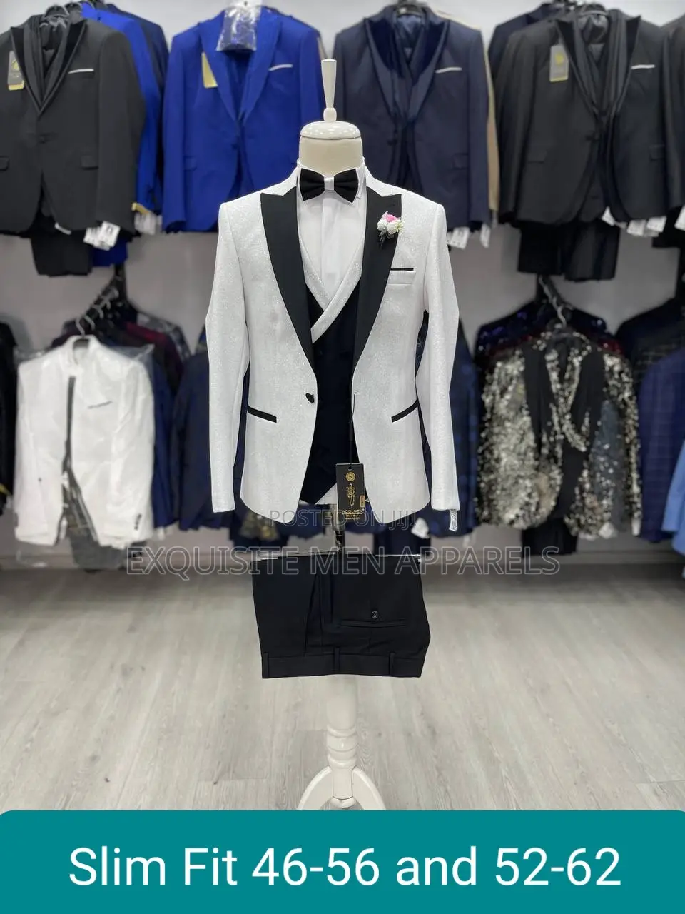 Original Turkish Tuxedo Shinny Material Slim Fit