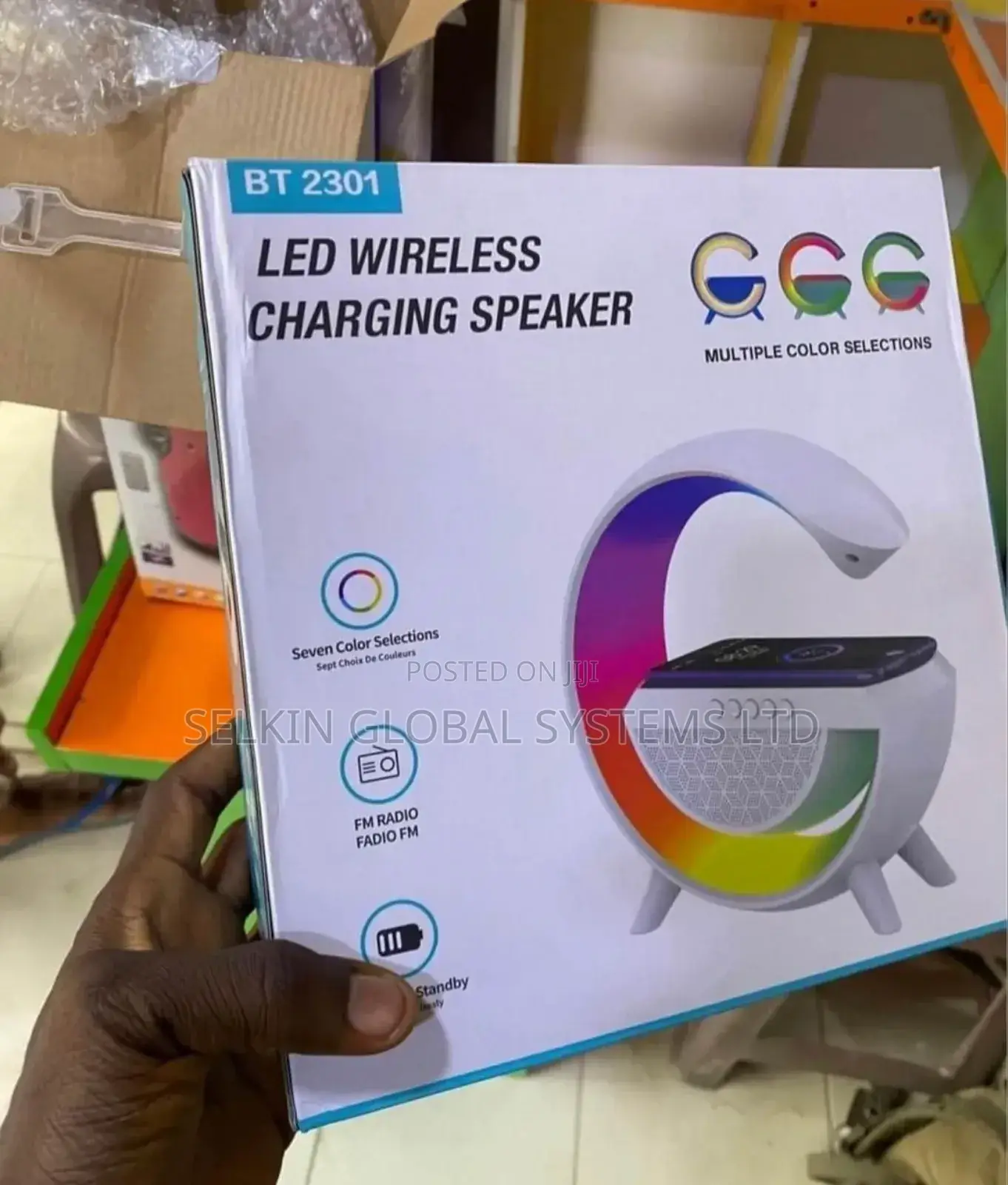 Wireless Charging Led Light and Bluetooth Speaker