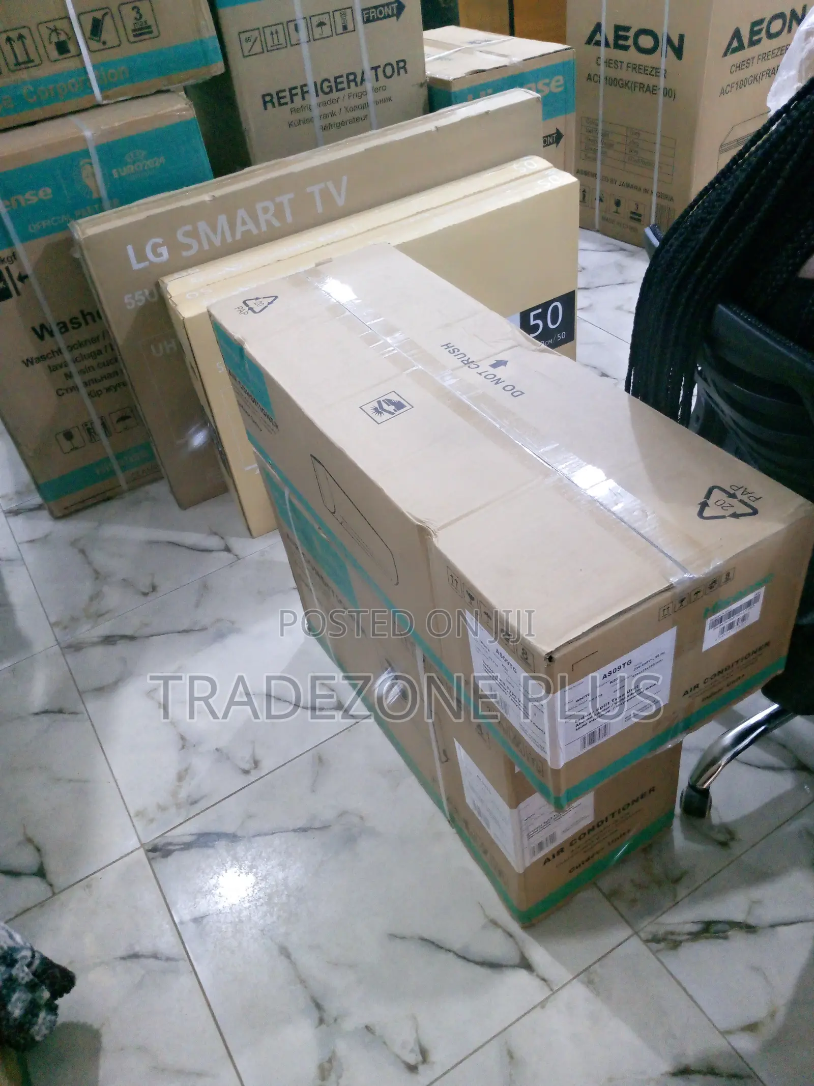 White Copper Coil 1hp Hisense Non-Inverter AC