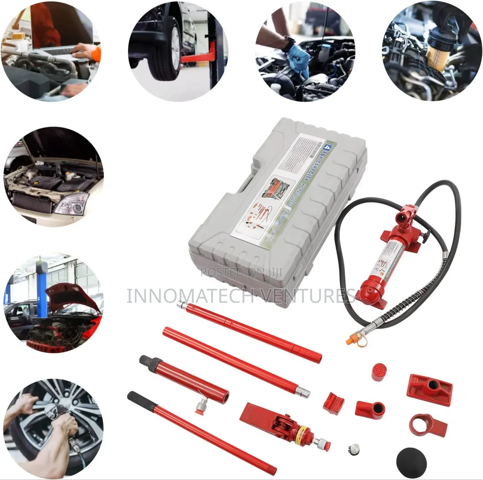 Portable Hydraulic Ram, Auto Body Frame Repair Kit