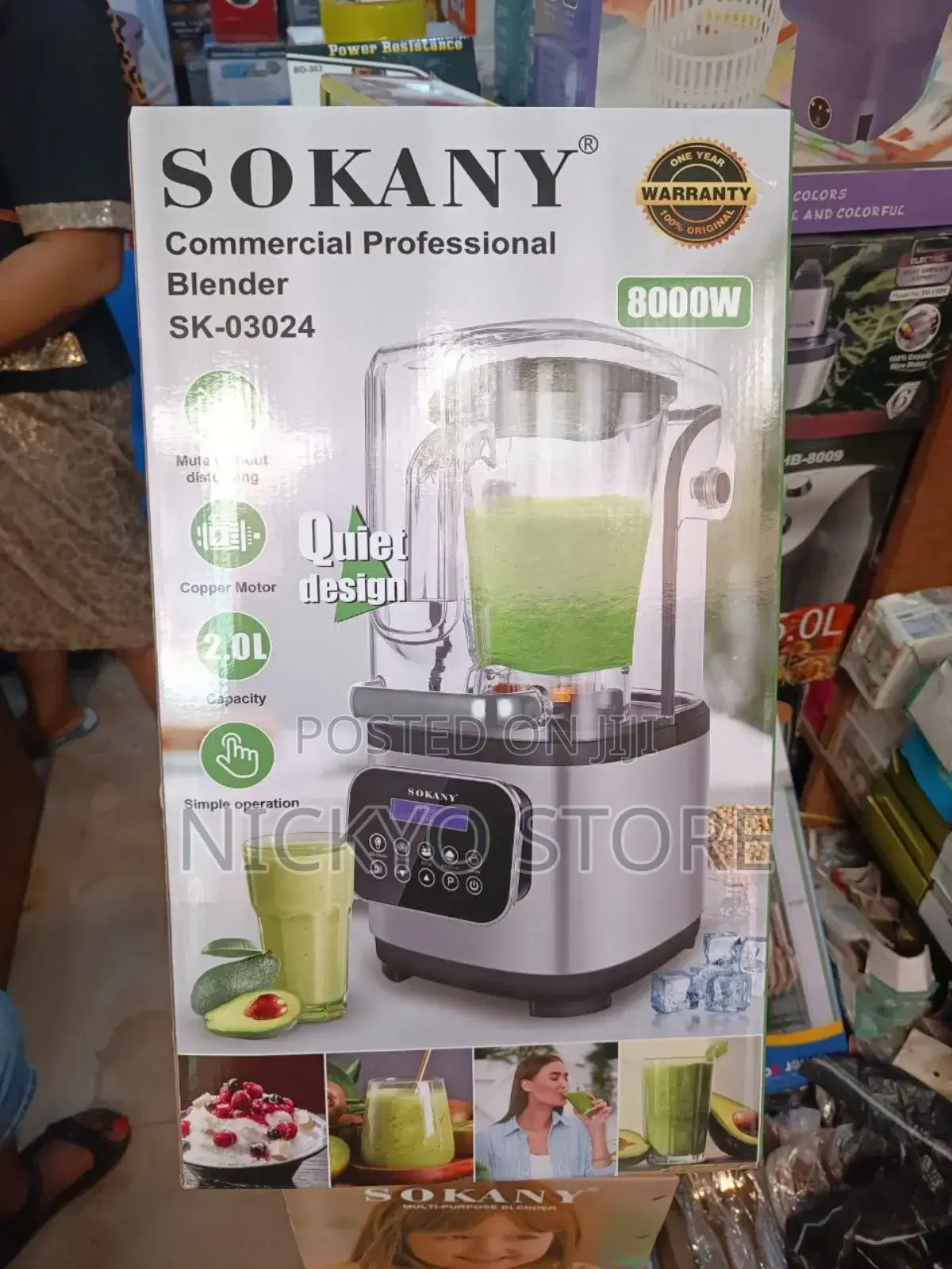 Soundproof Commercial Silent 8000watts Blender