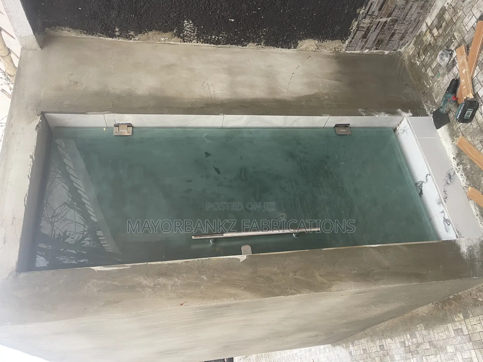 Frosted Glass Door for Restroom