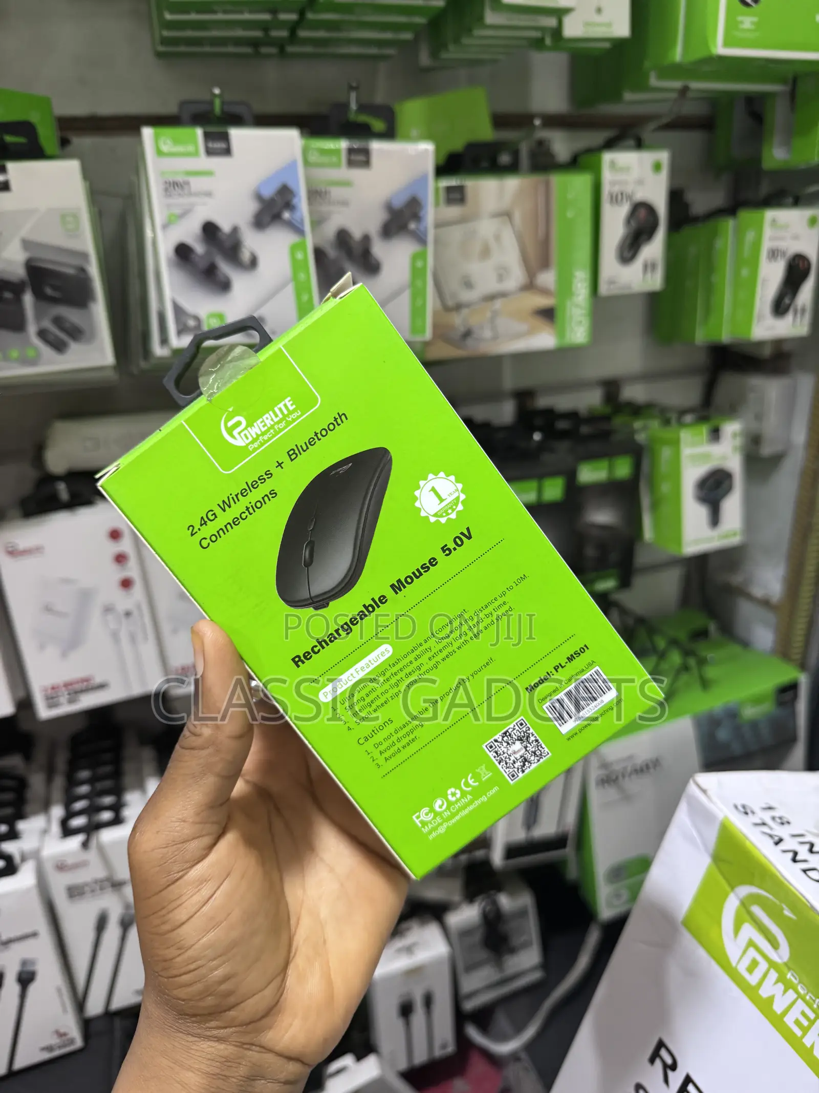 Powerlite Ultra Slim Bluetooth 2 in 1 Rechargeable Mouse