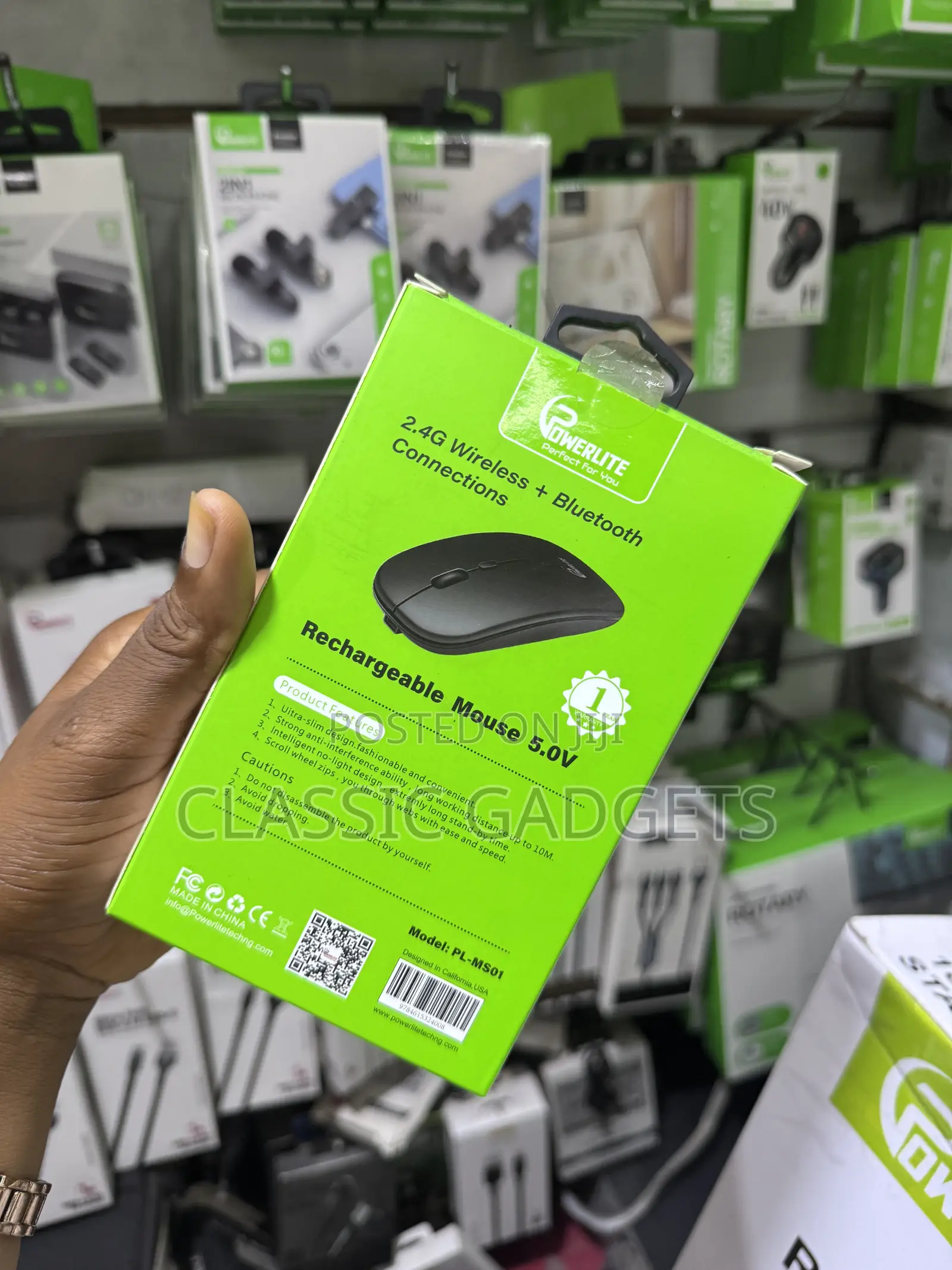 Powerlite Ultra Slim Bluetooth 2 in 1 Rechargeable Mouse