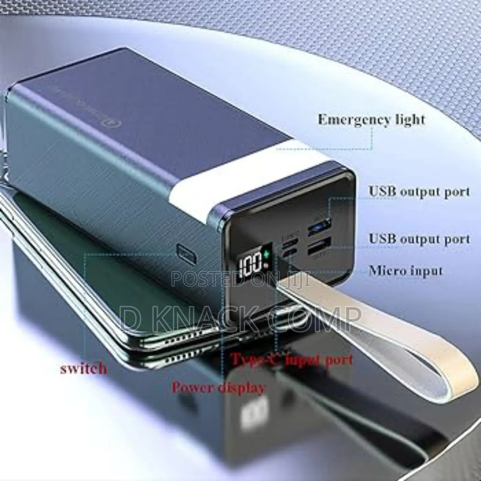 Ace Elec 50000 Mah Power Bank Emergency Light Fast Charger