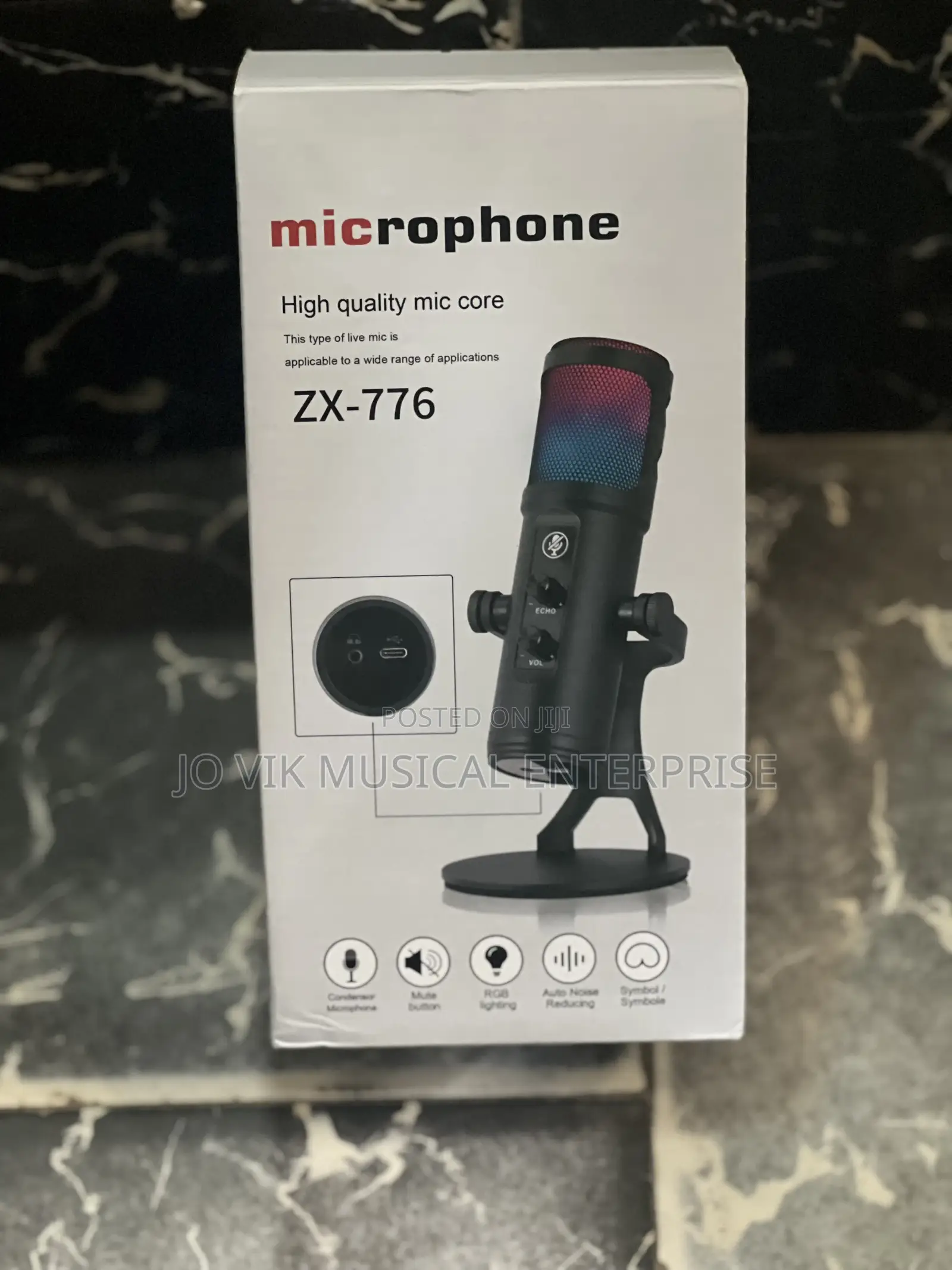 Condenser Mic Zx-776 PRO Desktop Live Microphone