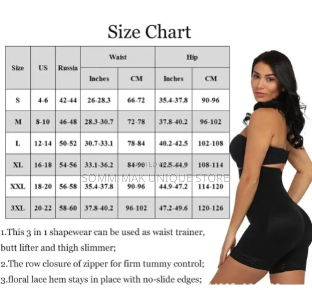 Latex Tummy Girdle, Buttocks and Hip Shaper Tight With Hook