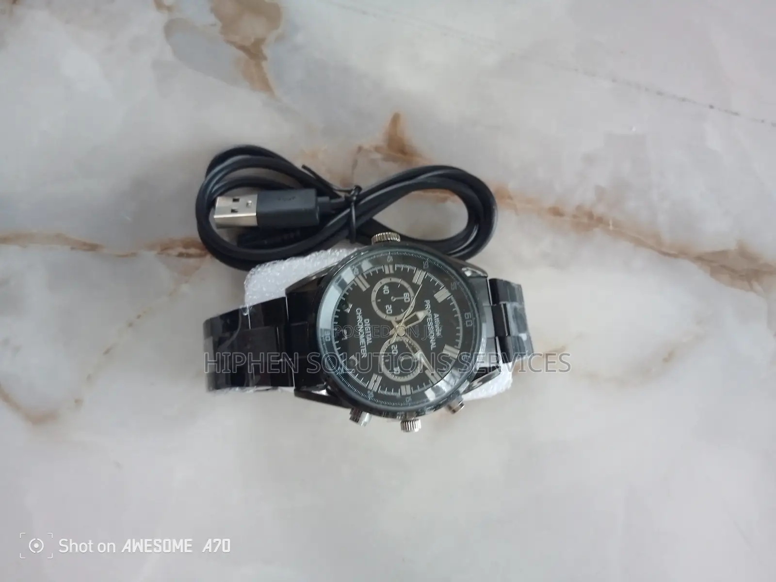 Spy Camera Wrist Watch Hidden Video/Audio Recording Security