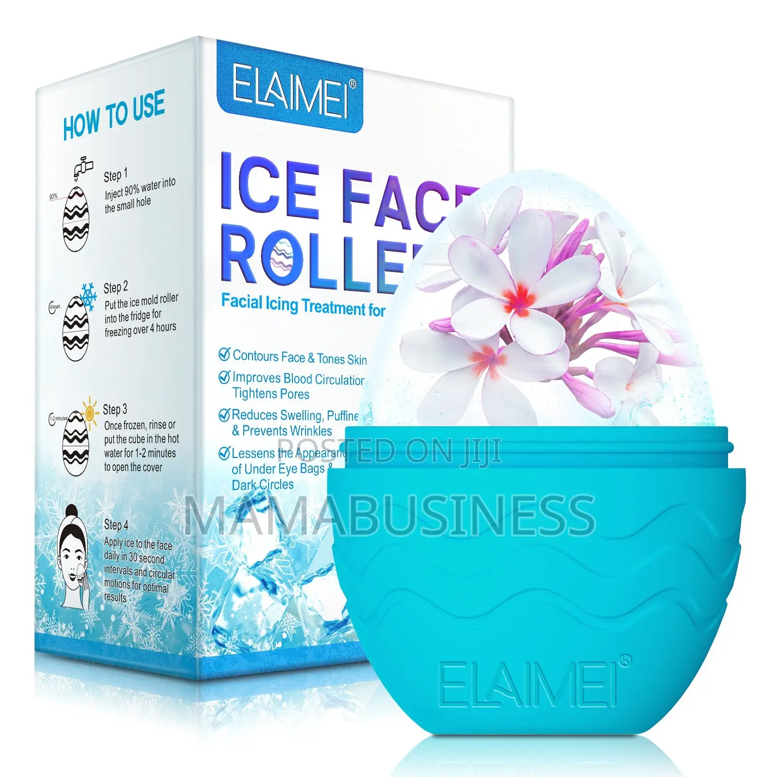 ELAIME Ice Face Roller Complete Facial Icing Treatment