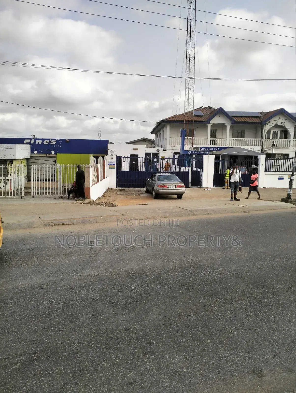 Commercial Structure Along the Major Road at Igando